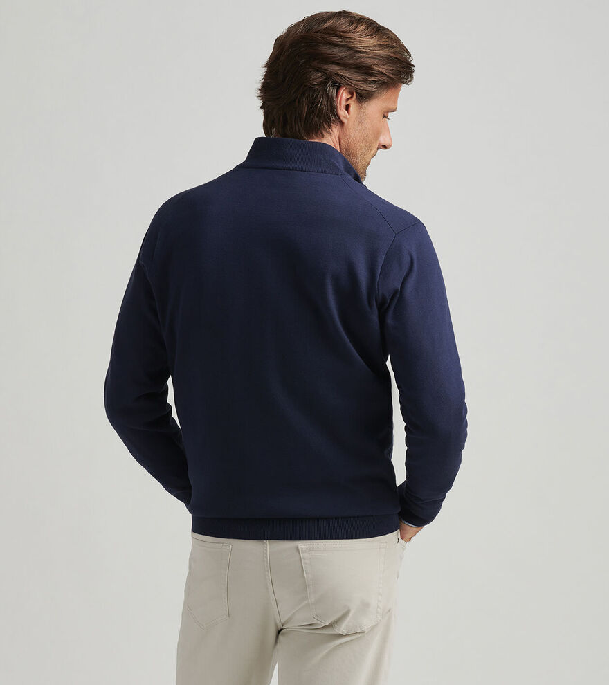 Coolspun Cotton Quarter-Zip Sweater