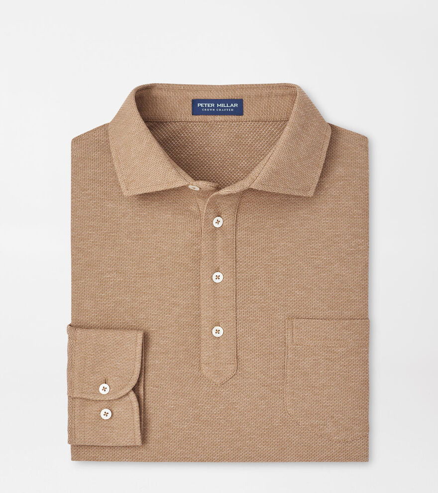 Ramble Long-Sleeve Cotton Cashmere Polo