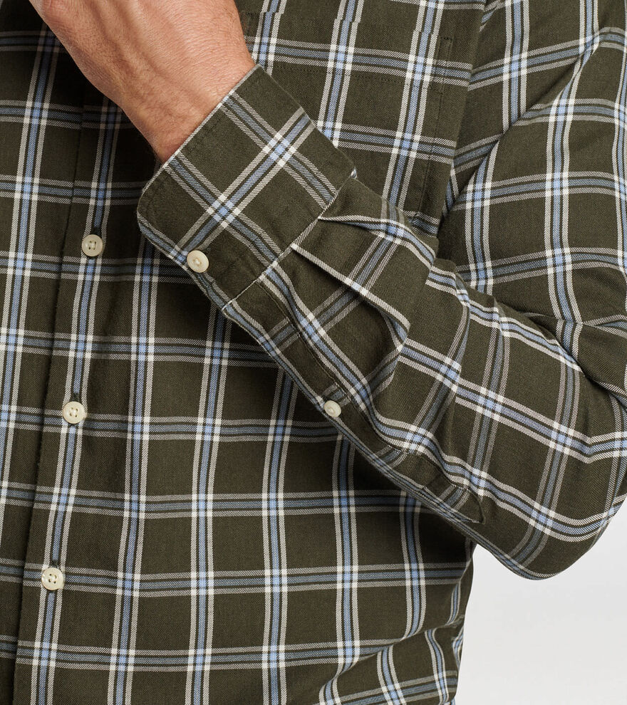 Vernon Flannelite Cotton-Stretch Sport Shirt