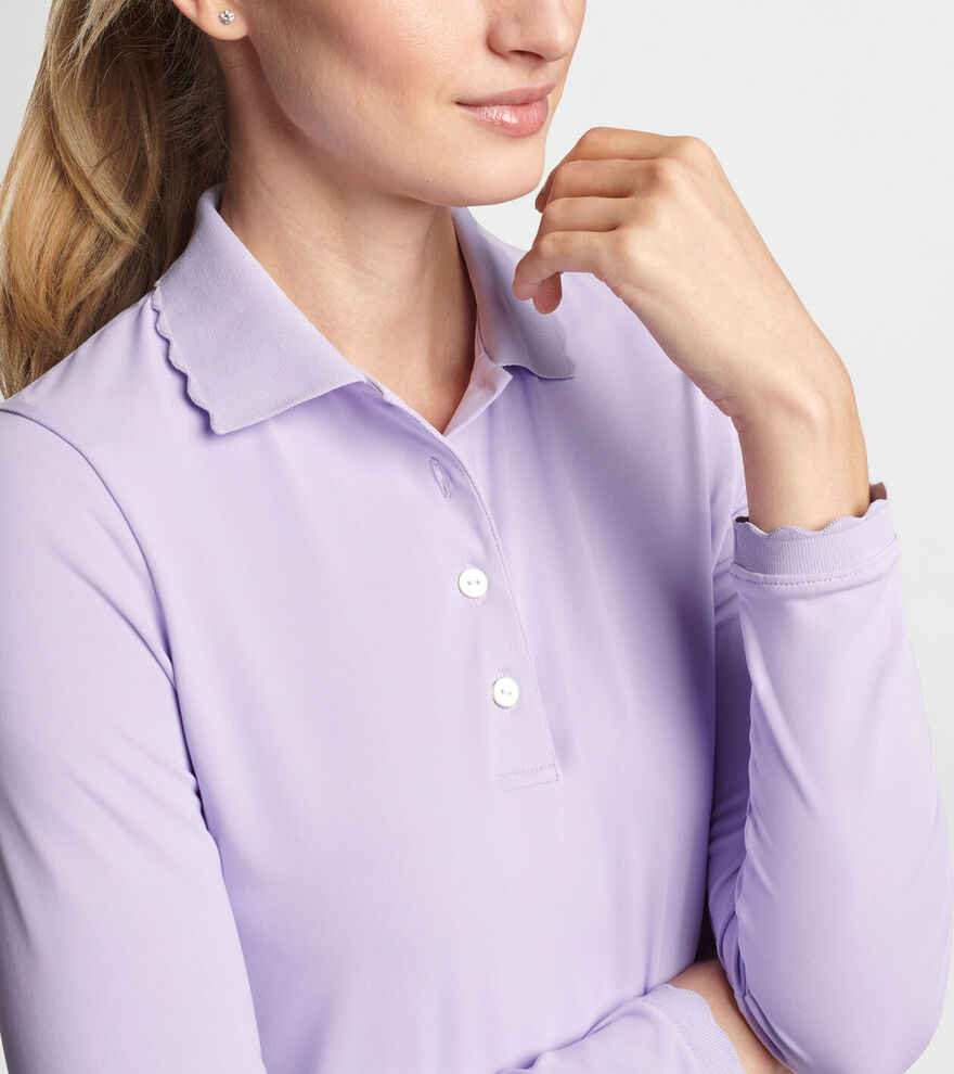 Opal Long Sleeve Stretch Jersey Polo