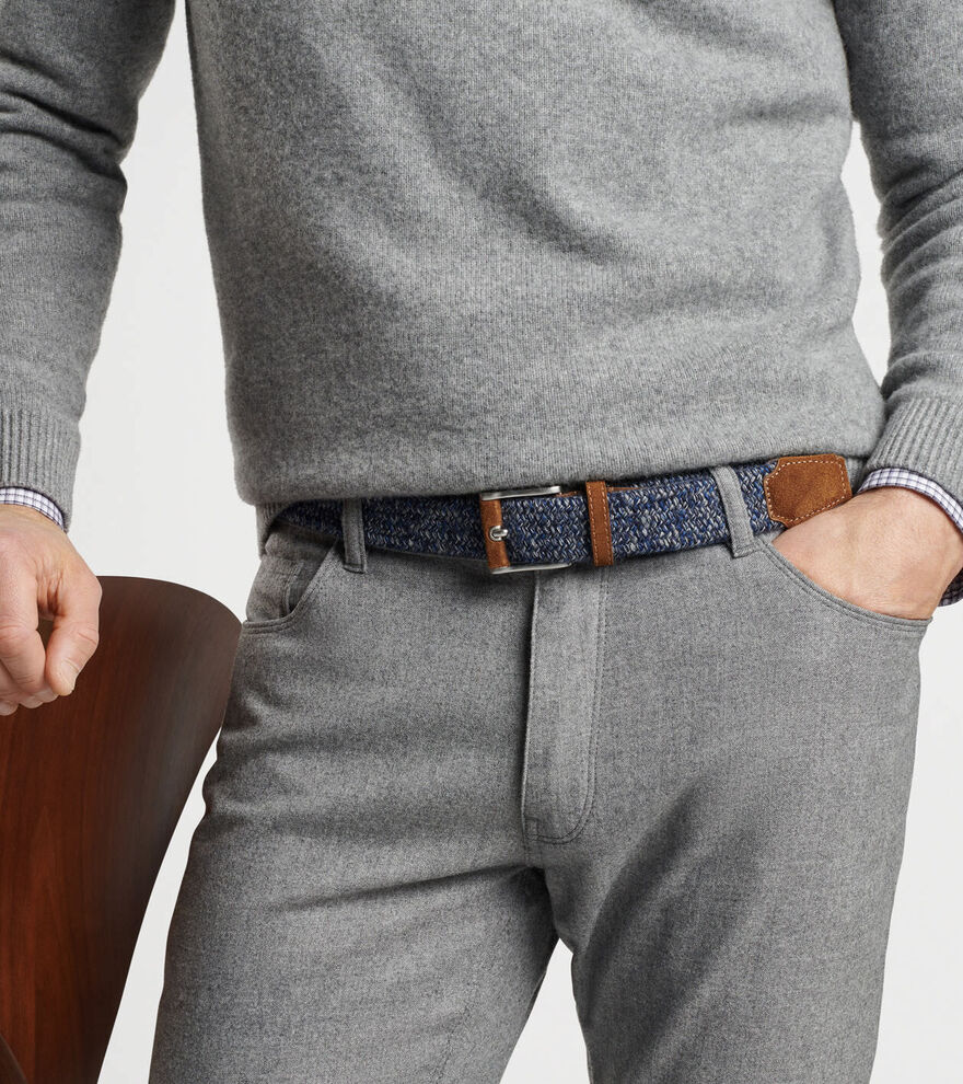 Crafted M&eacute;lange Woven Wool Belt
