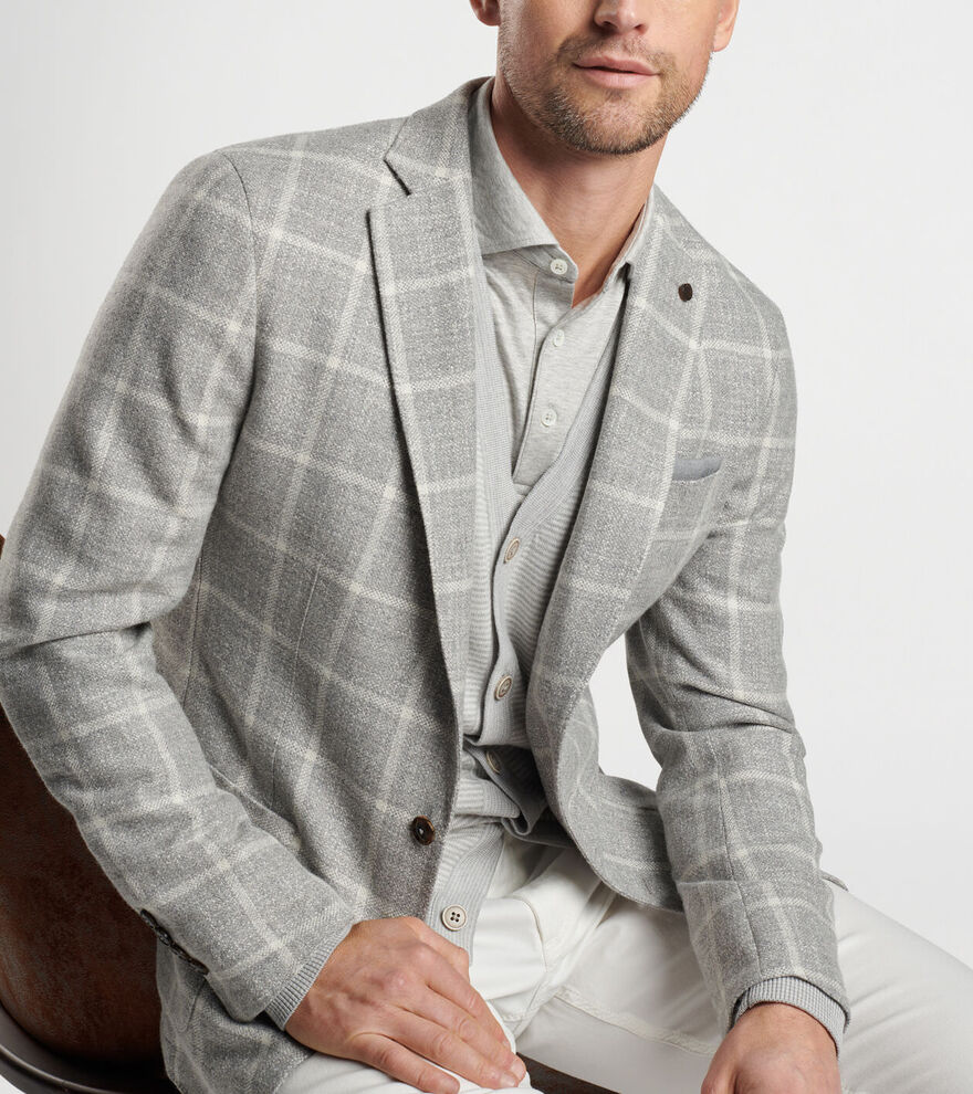 Dunne Windowpane Soft Jacket