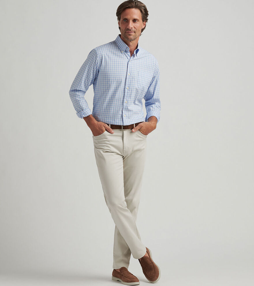 Albert Crown Lite Cotton-Stretch Sport Shirt