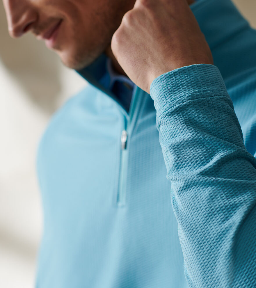 Perth Oval Stitch Performance Quarter-Zip