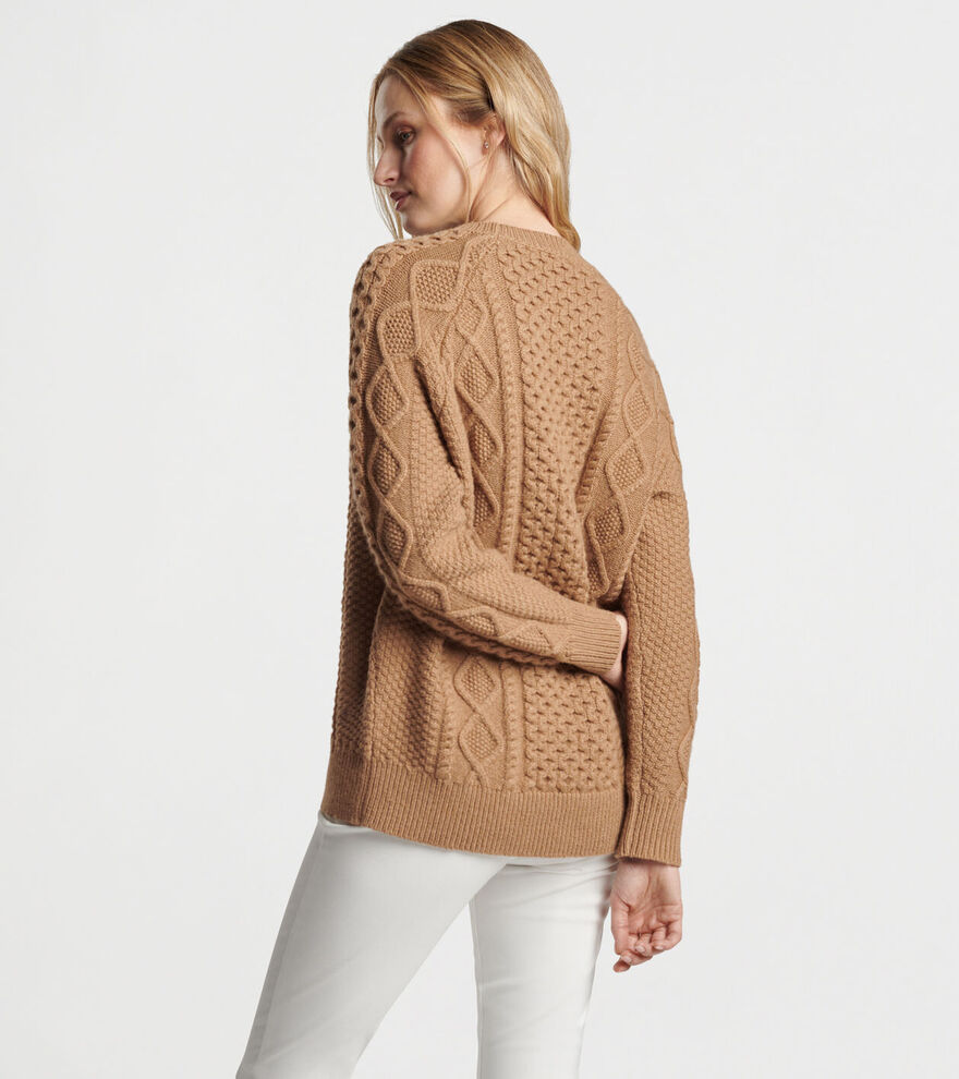 Grace Cable Knit Crew Sweater