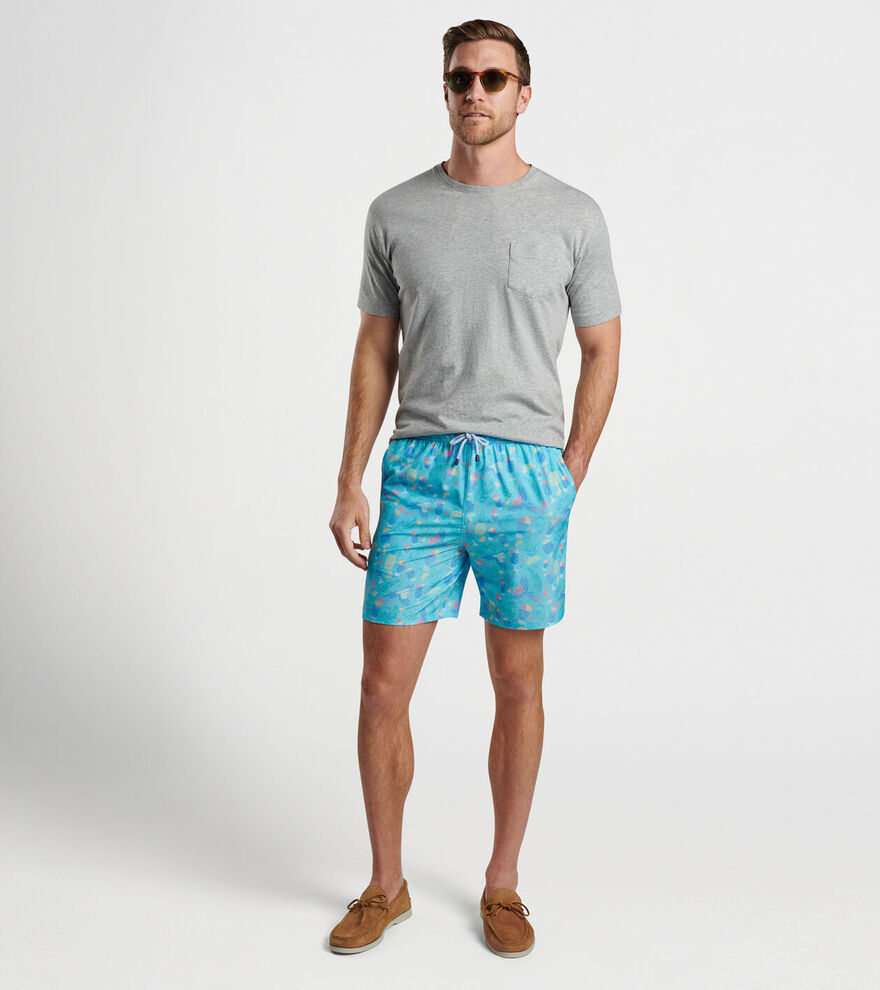 Blue Hawaii Swim Trunk