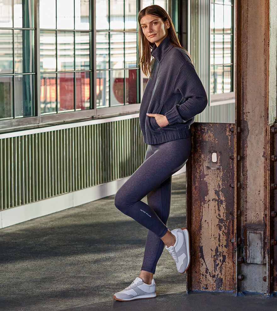 Flora Knit Jacquard Full Zip Layer