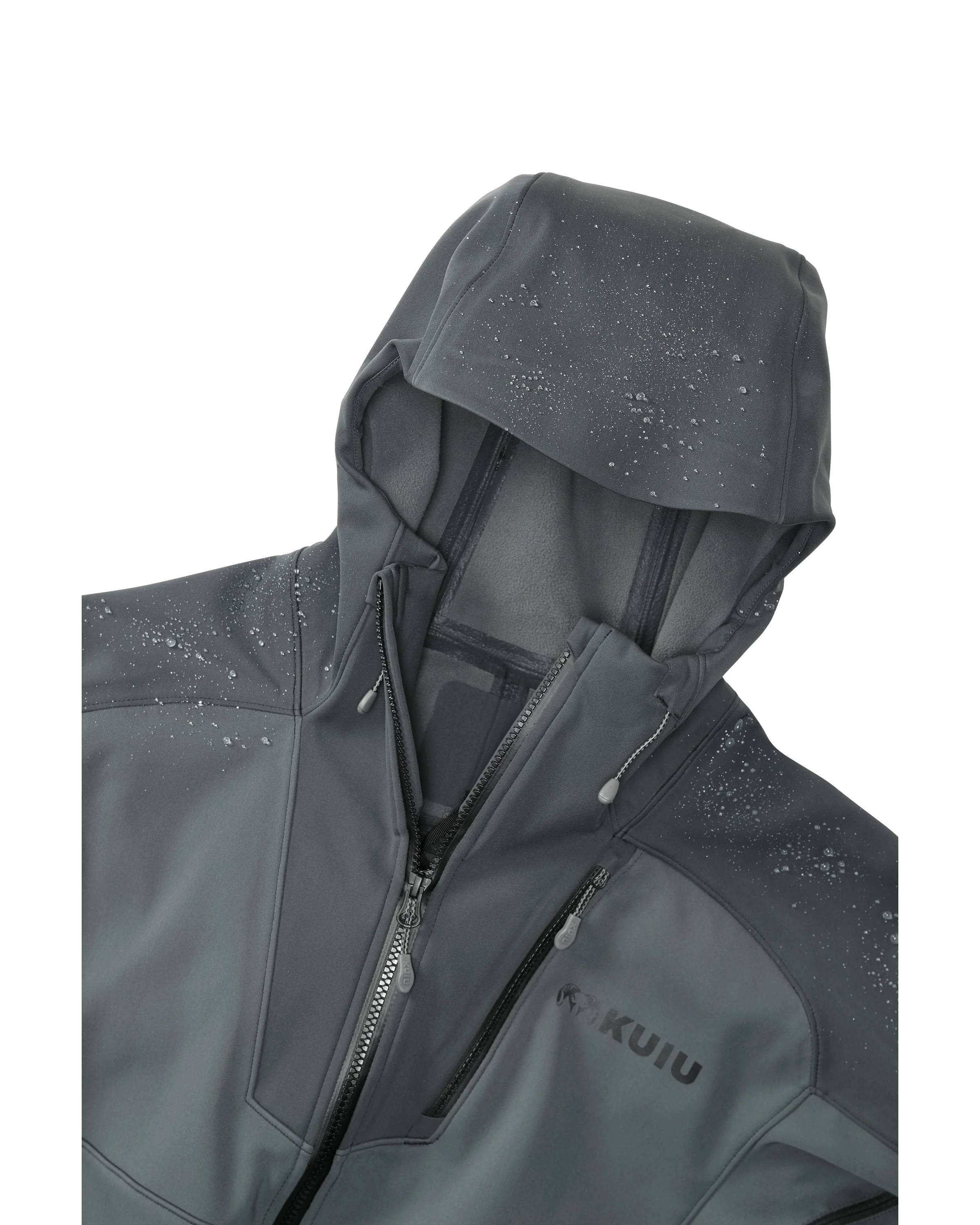 Axis Hybrid Hooded Jacket | Gunmetal-Stone