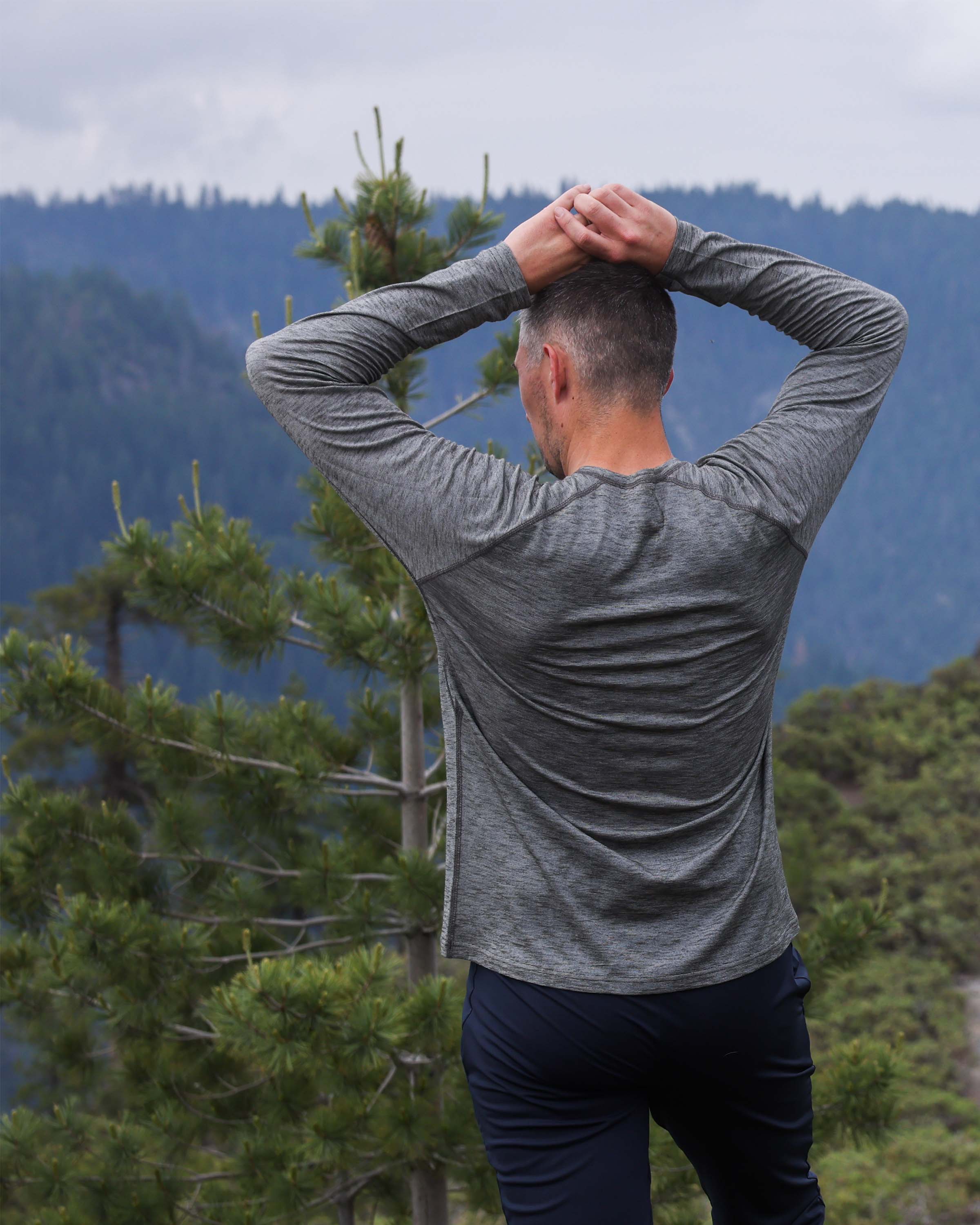 Active Merino 105 LS Crew-T | Evergreen