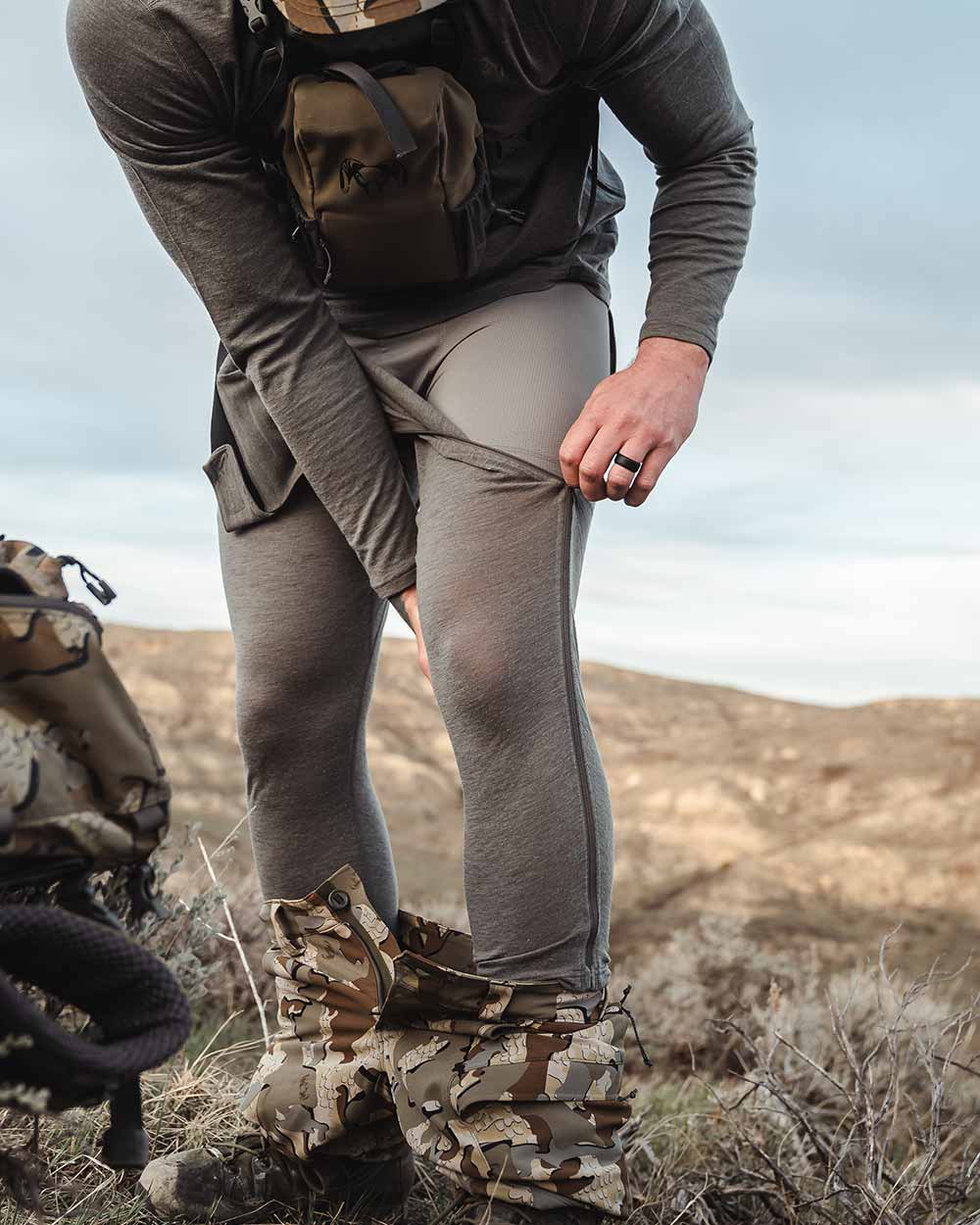 ULTRA Merino 120 LT Zip-Off Bottom | Stone