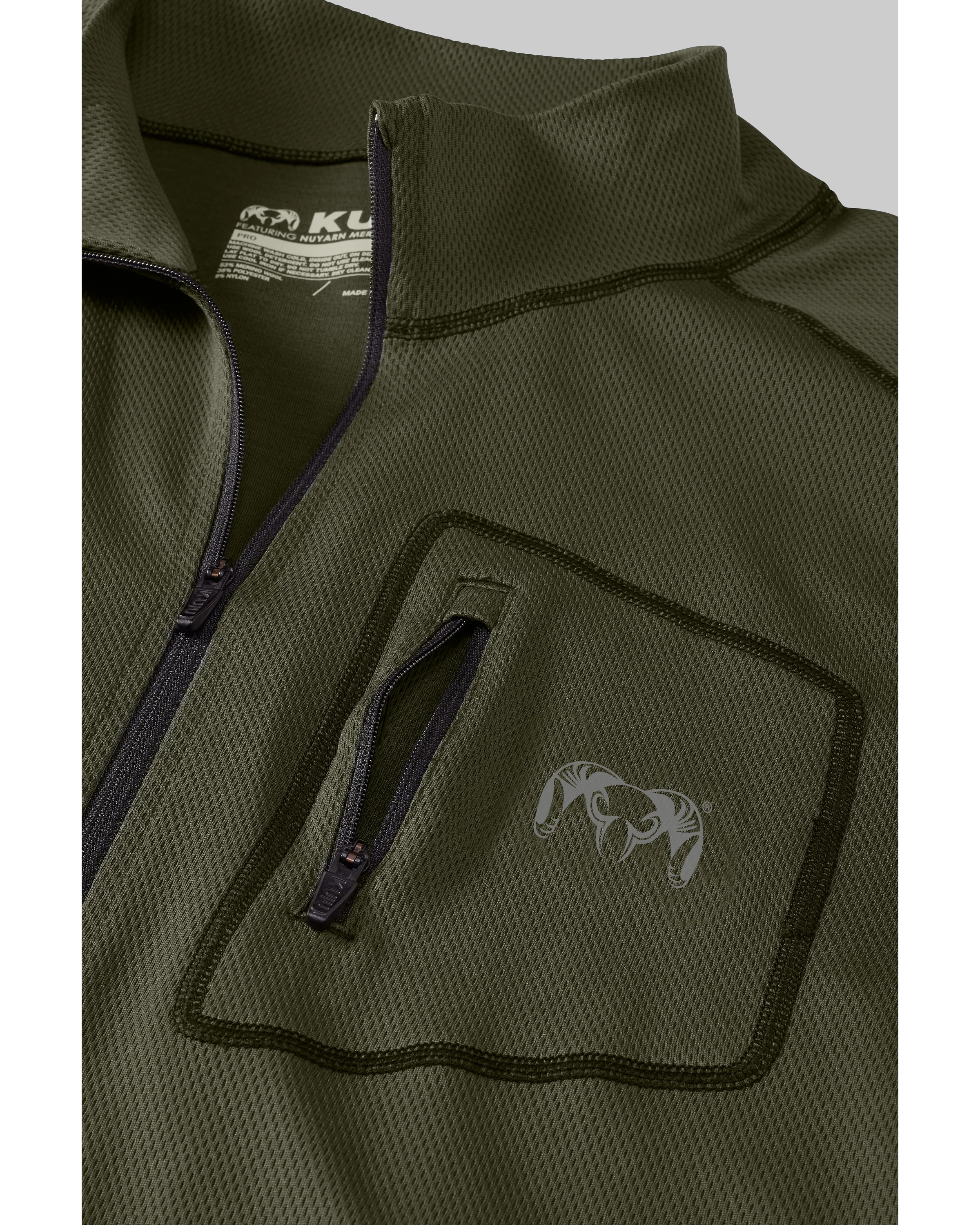 PRO Merino 200 Zip-T | Loden