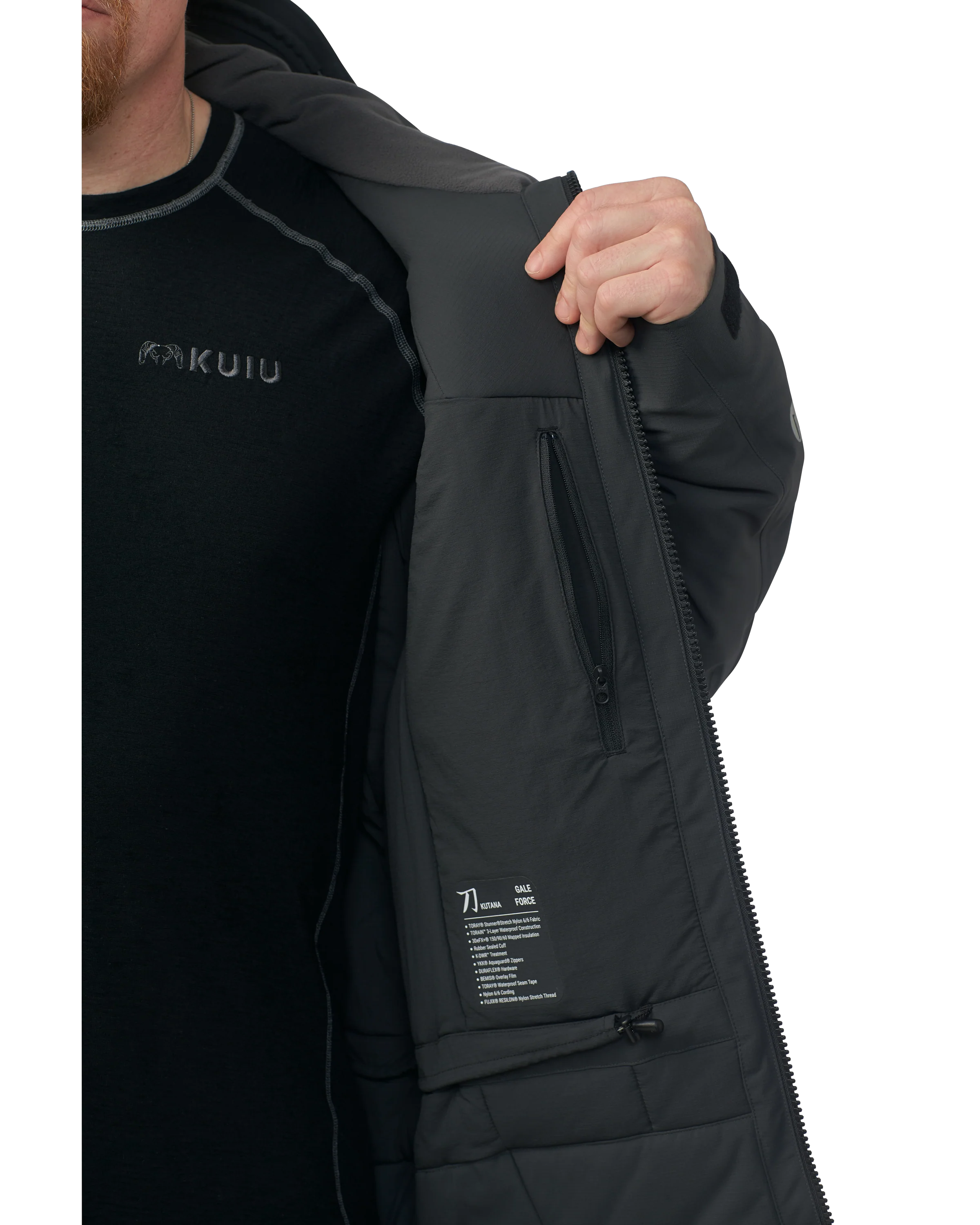 KUIU Kutana Gale Force Hooded Jacket | Gunmetal