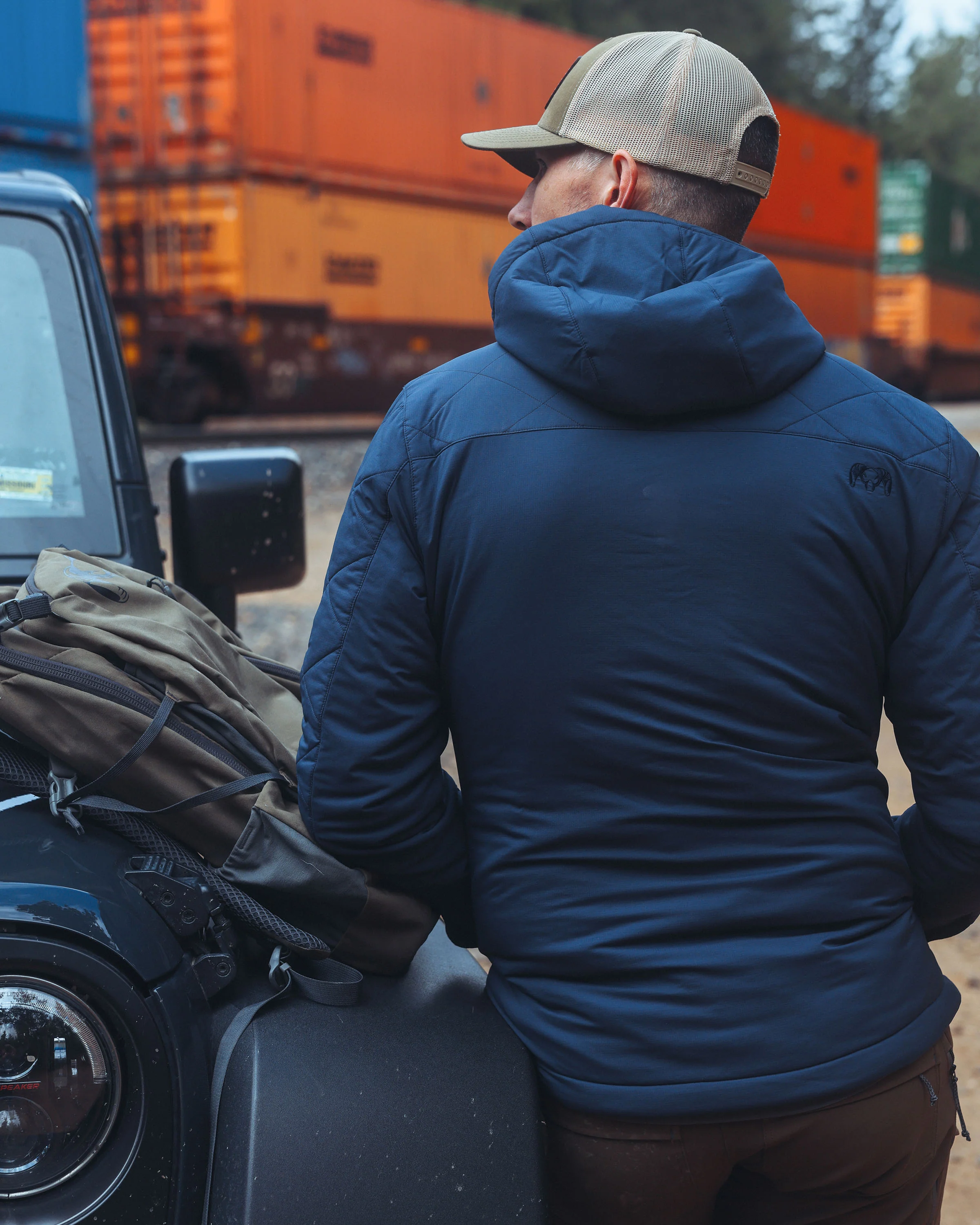 Granby Hooded Jacket | Gunmetal