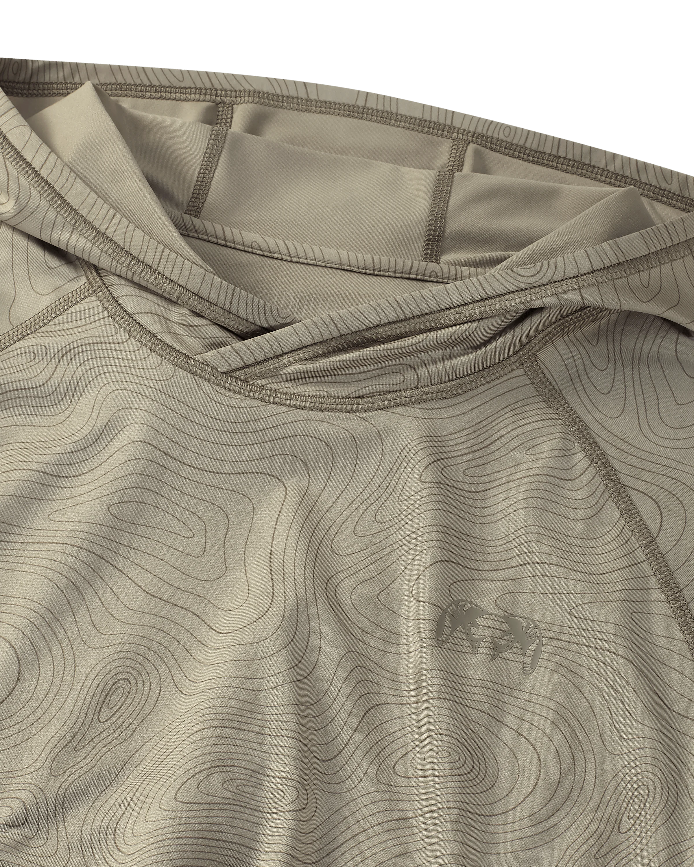 Gila LS Hoodie | Bone Topo Print