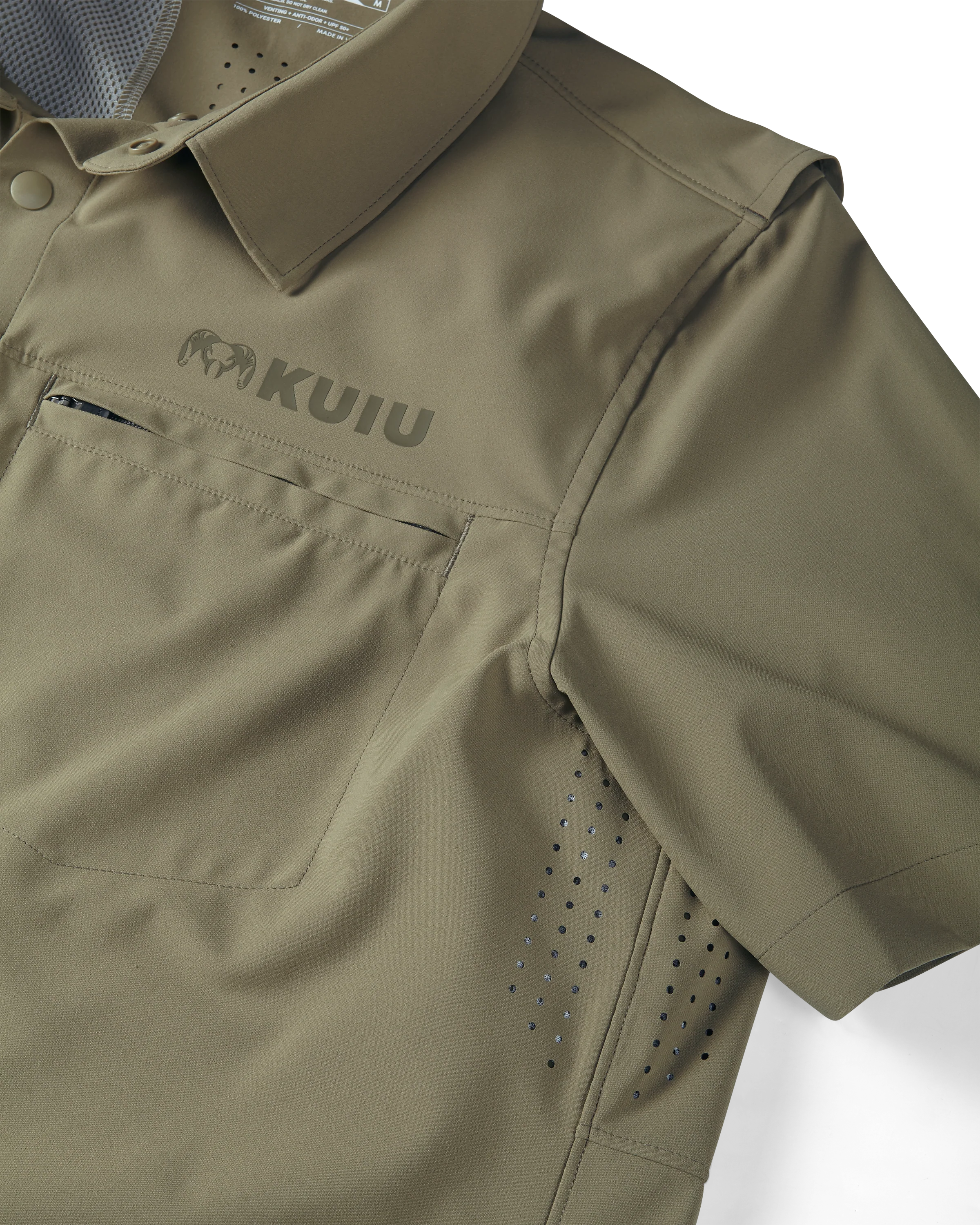 Mesa Vented SS Snap Shirt | Khaki