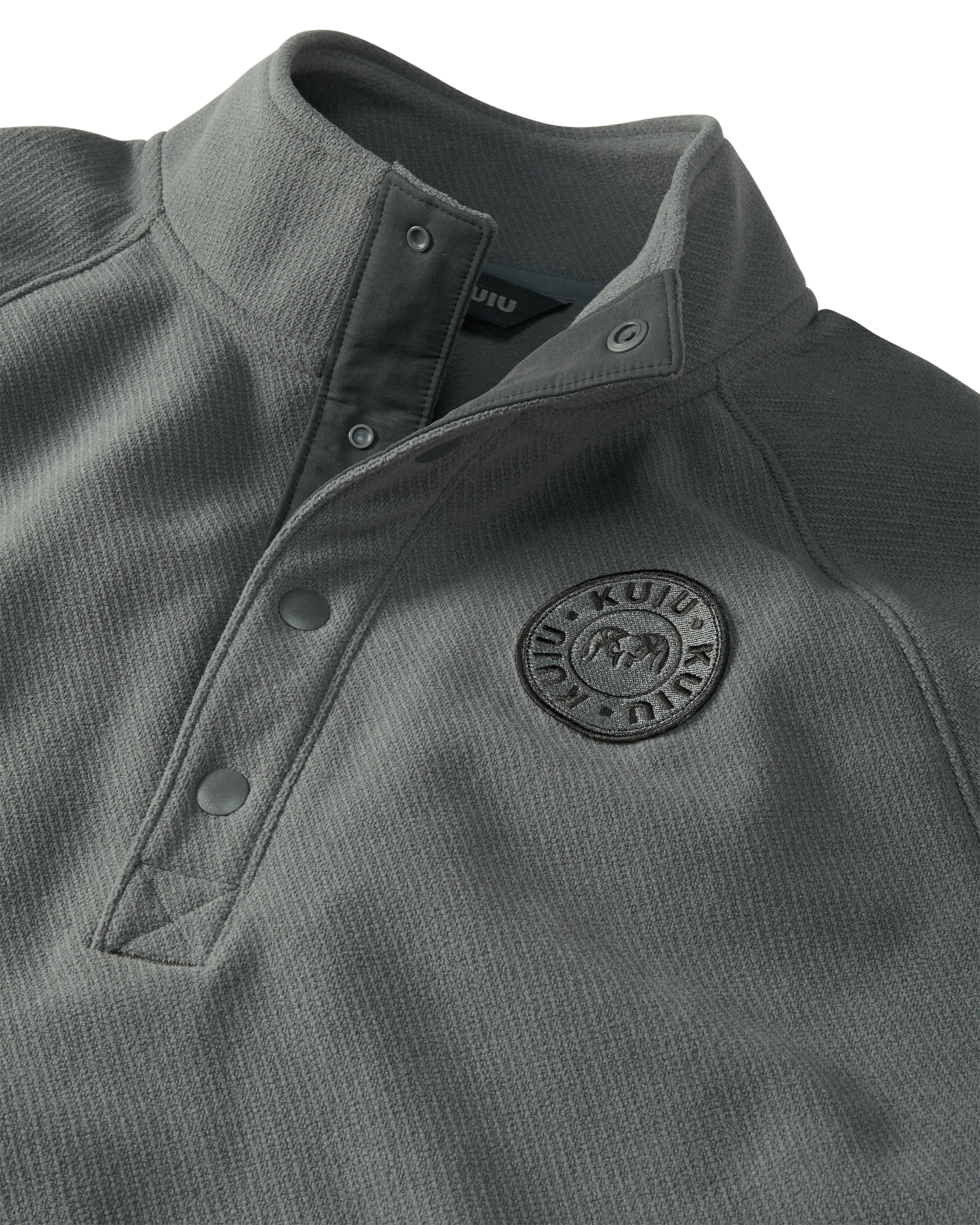 Cascade Twill Fleece Pullover | Gunmetal