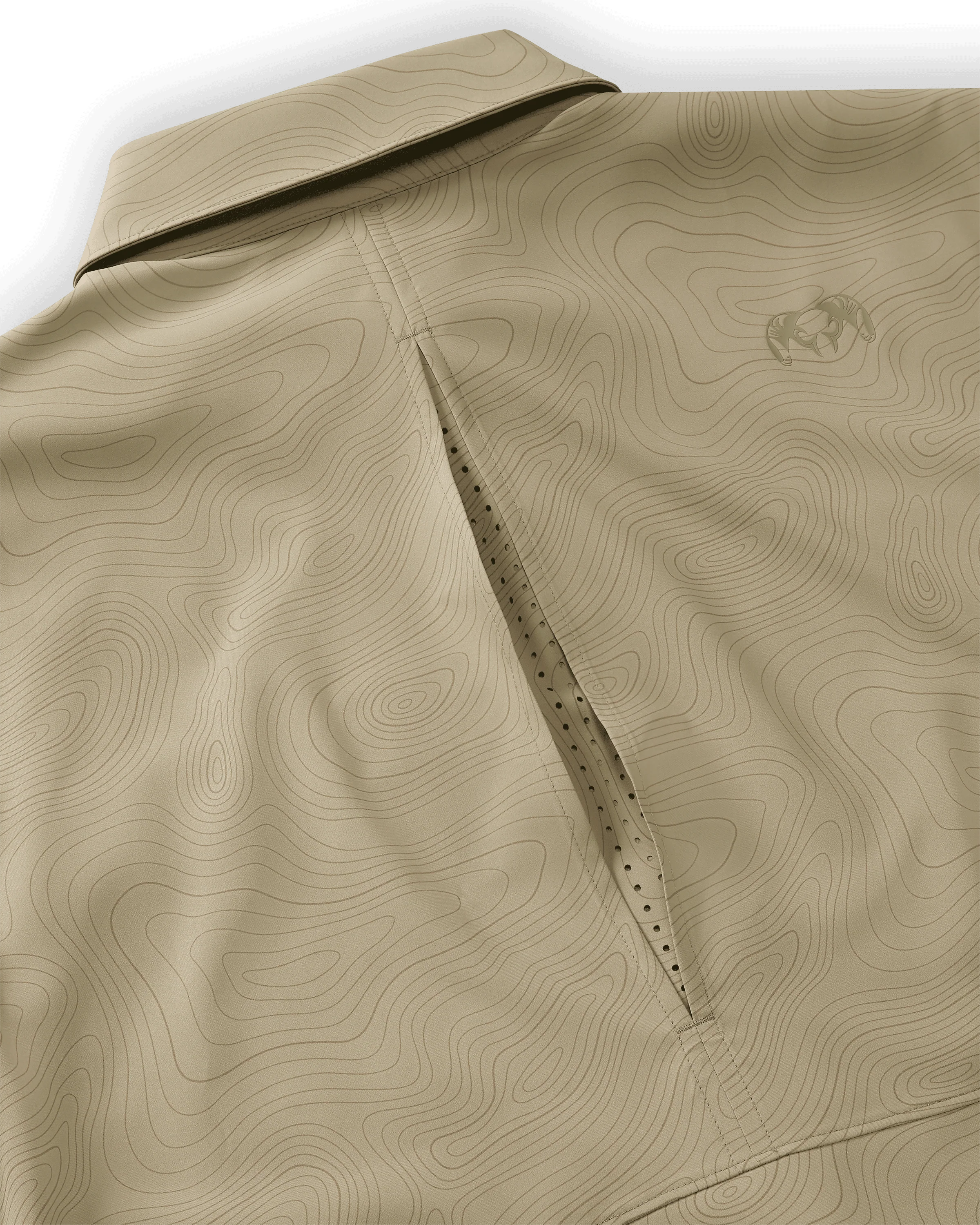 Mesa Vented SS Snap Shirt | Bone Topo Print