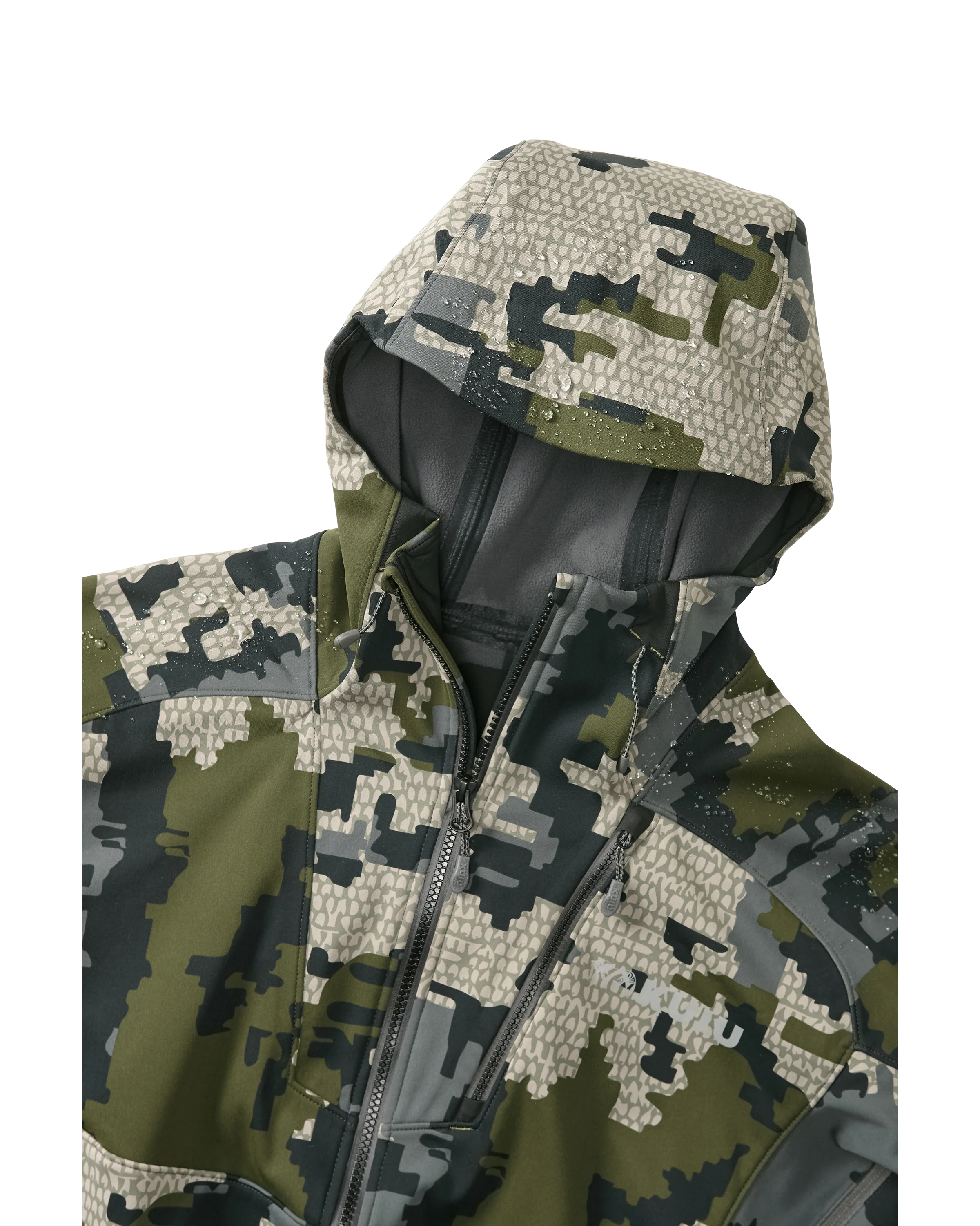 Axis Hybrid Hooded Jacket | Verde