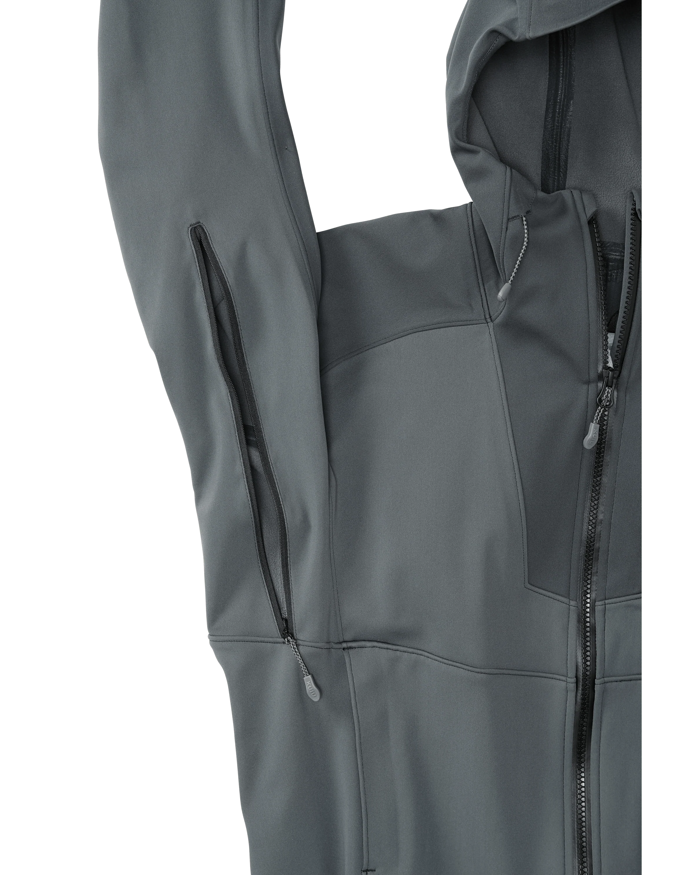 Axis Hybrid Hooded Jacket | Gunmetal-Stone