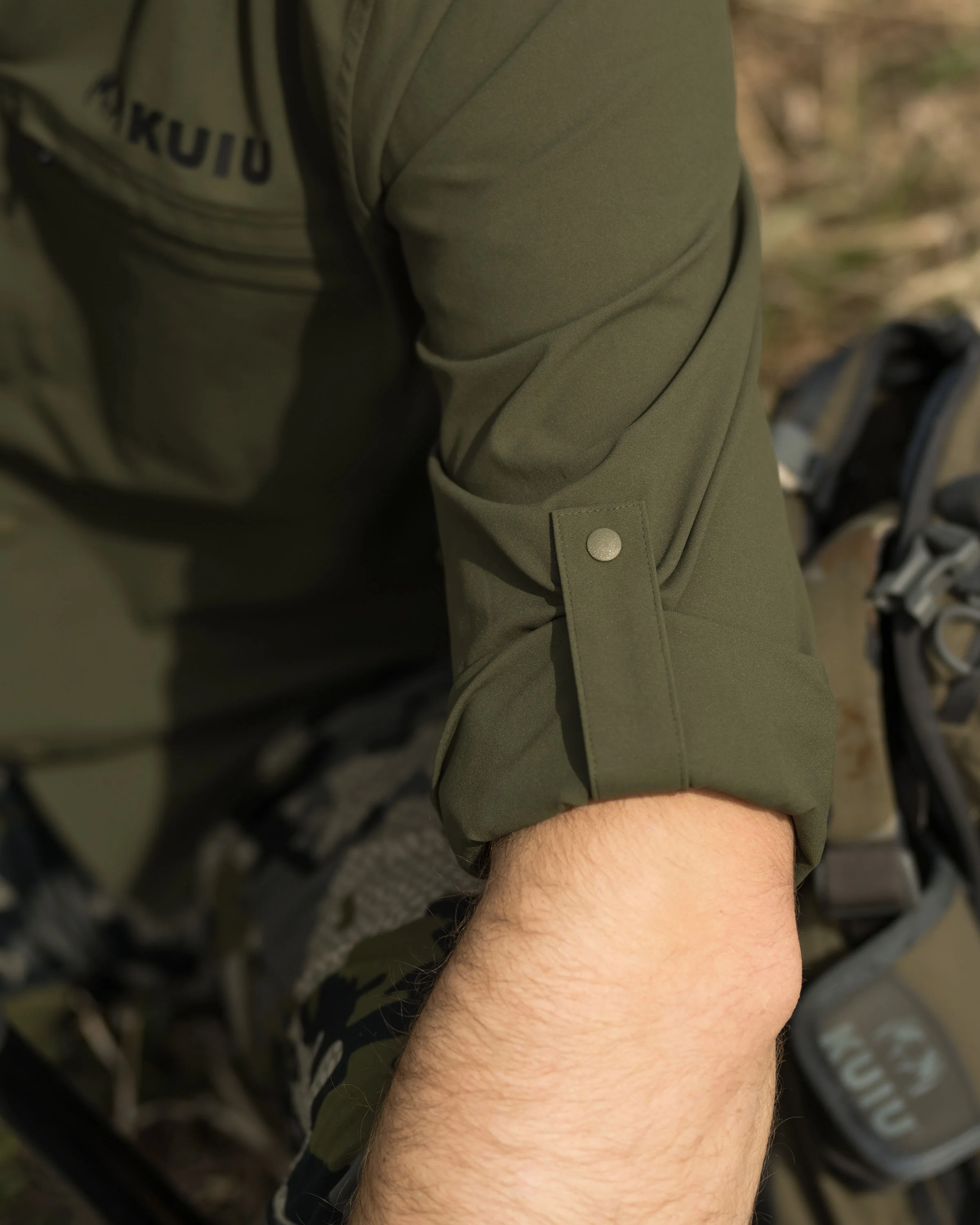 Mesa Vented LS Snap Shirt | Stone