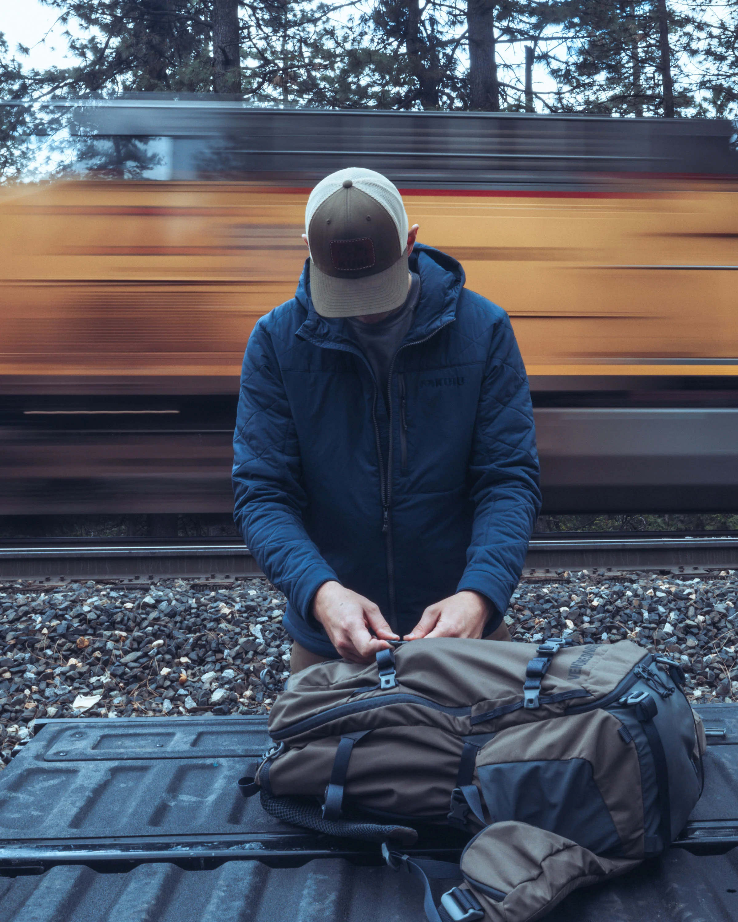 Granby Hooded Jacket | Steel Blue