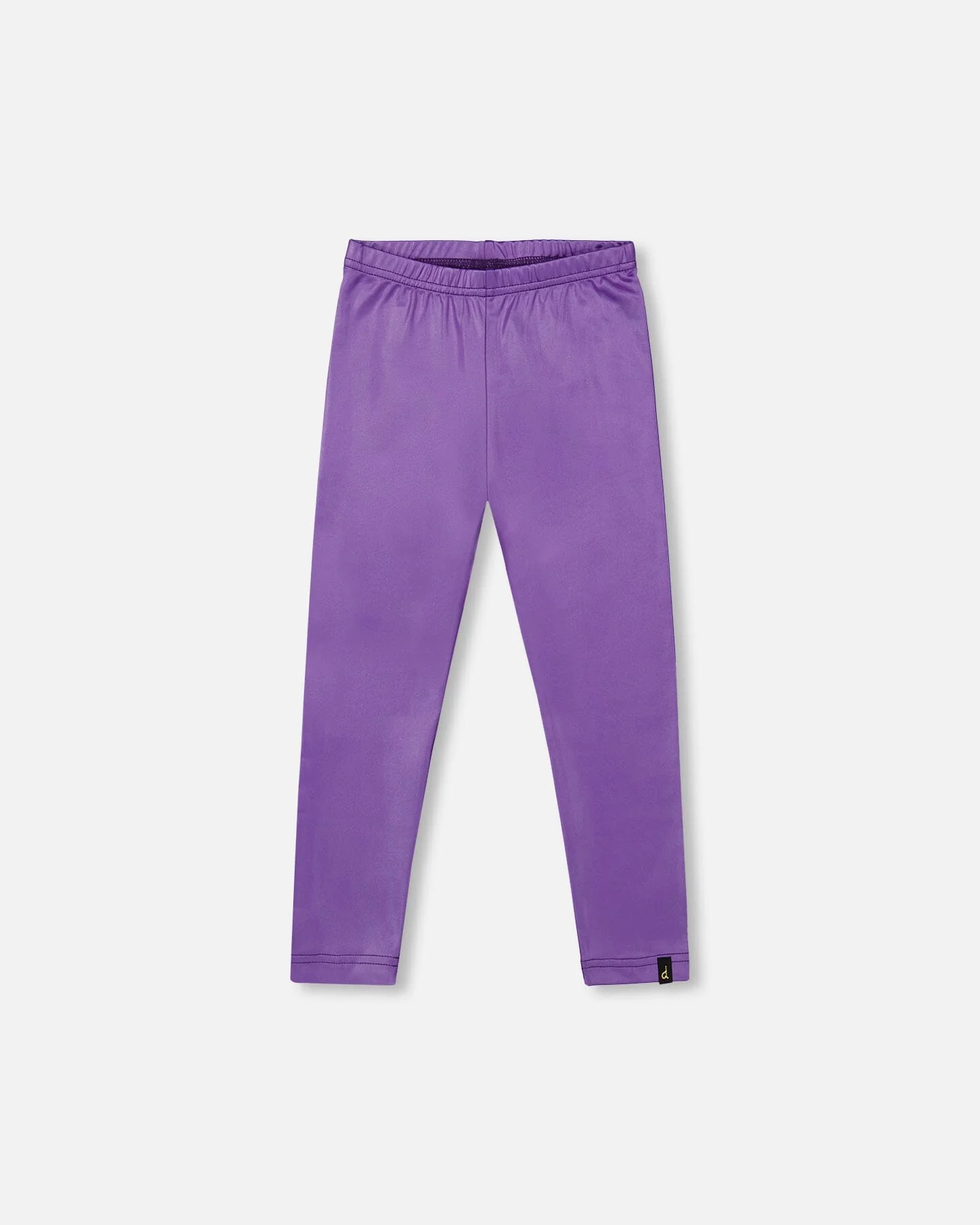 Shiny Stretch Leggings Purple