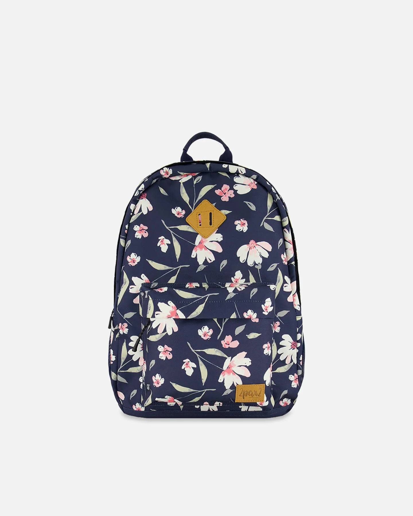 Kids Backpack Navy Flower Print