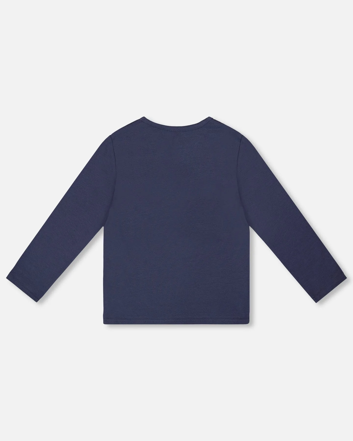 Organic Cotton T-Shirt Navy Blue With Apple Treats