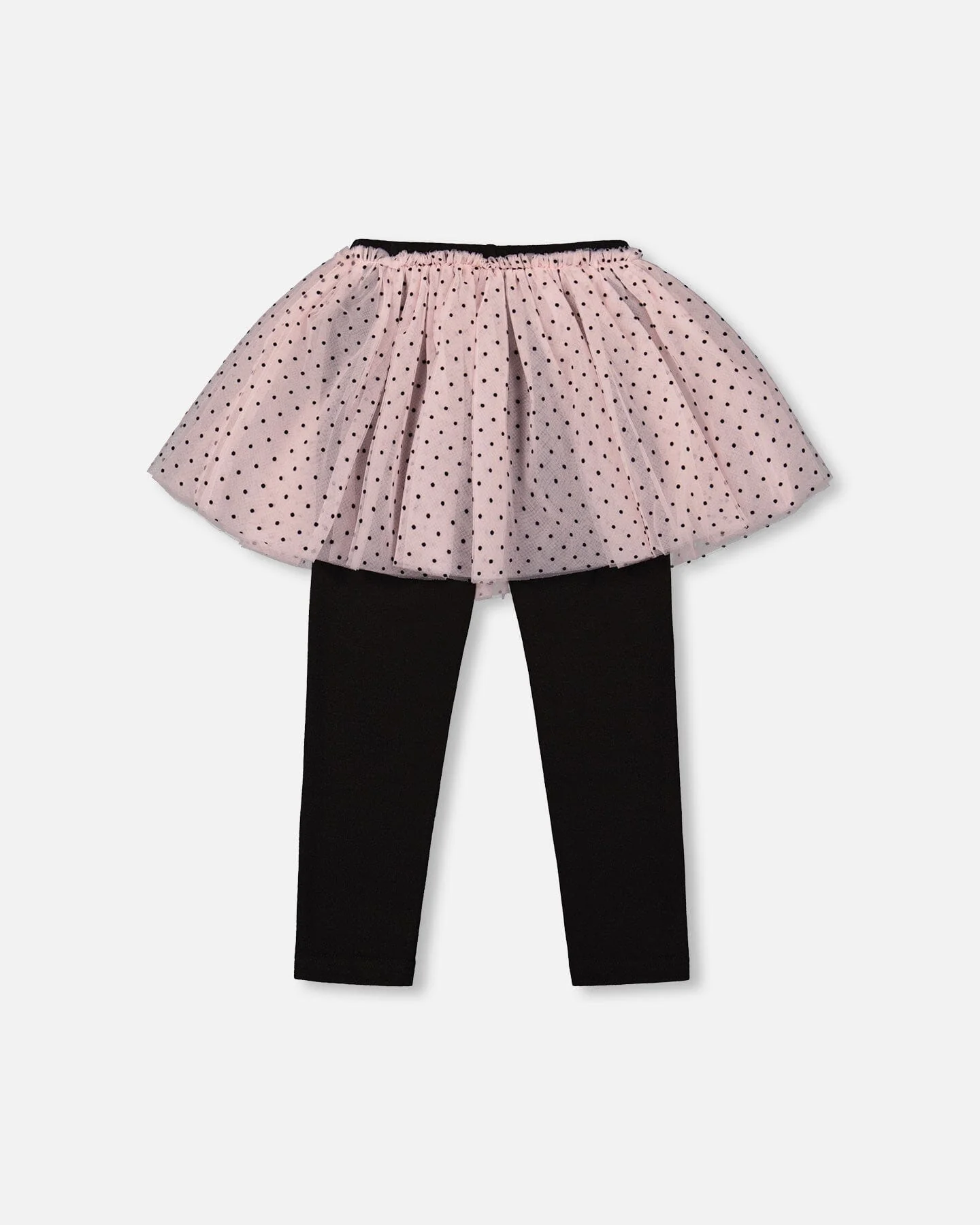 Leggings With Tulle Skirt Pink And Black