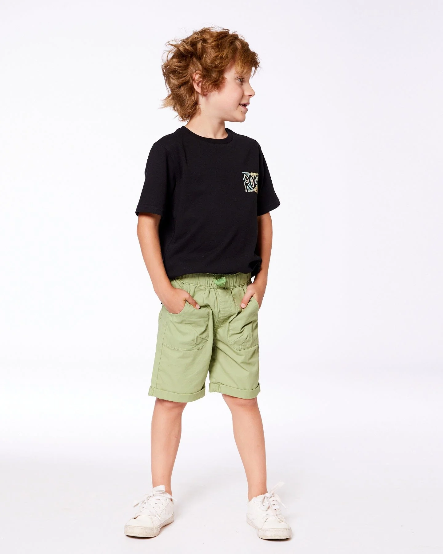Stretch Twill Short Green