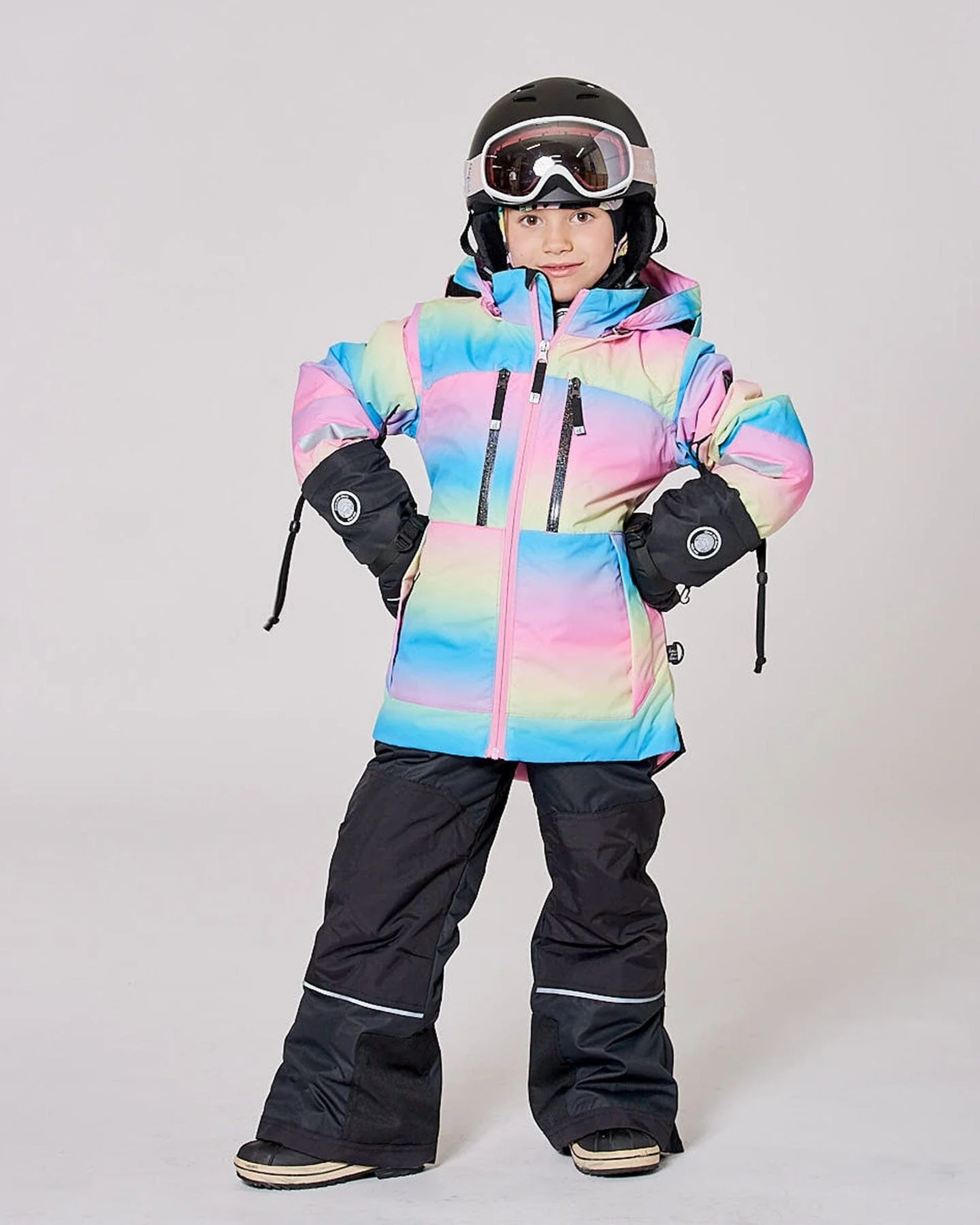 Two-Piece Teknik Snowsuit Rainbow Gradient
