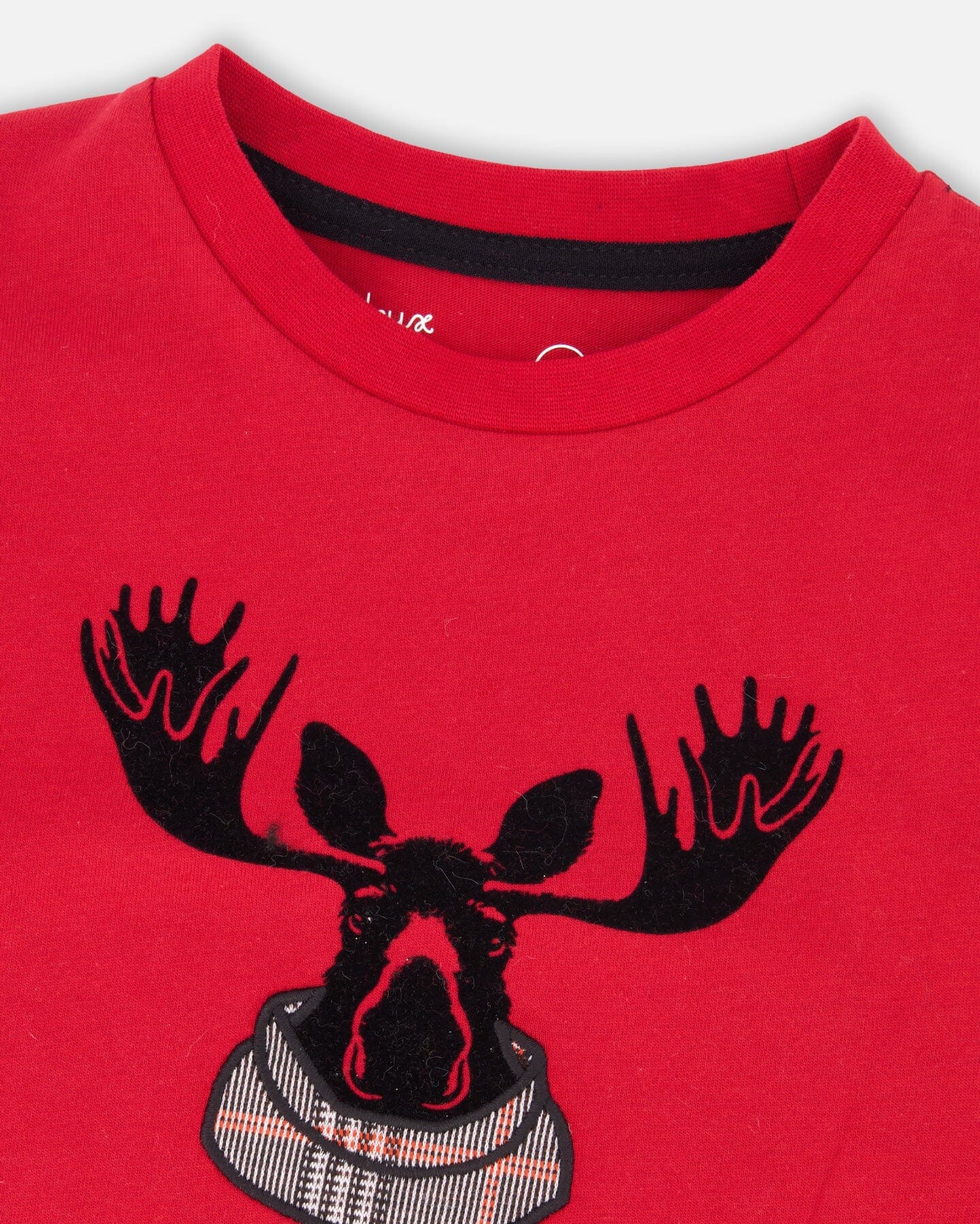 Jersey T-Shirt Cherry Red With Moose