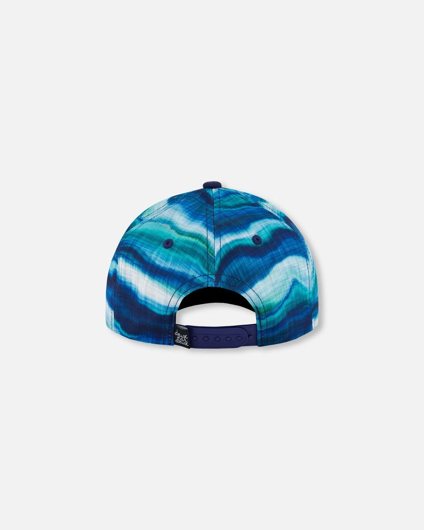 Printed Cap Blue Wave And Black