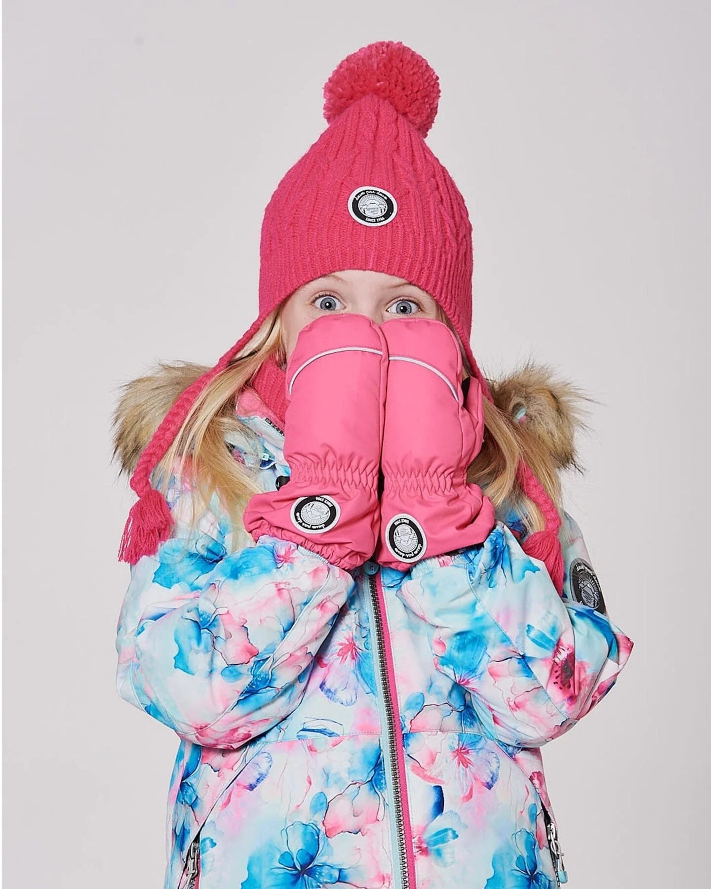 Winter Mittens Play Flash Coral