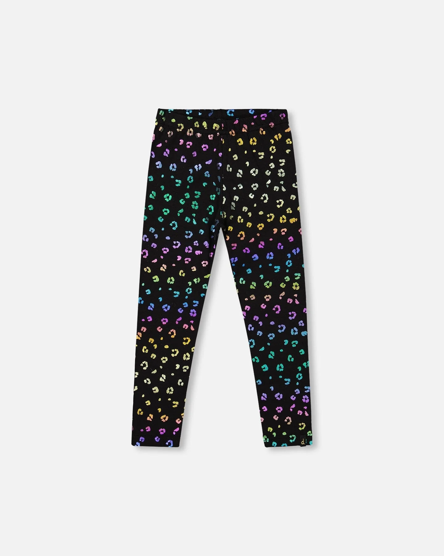 Stretch Jersey Leggings Multicolor Leopard Print