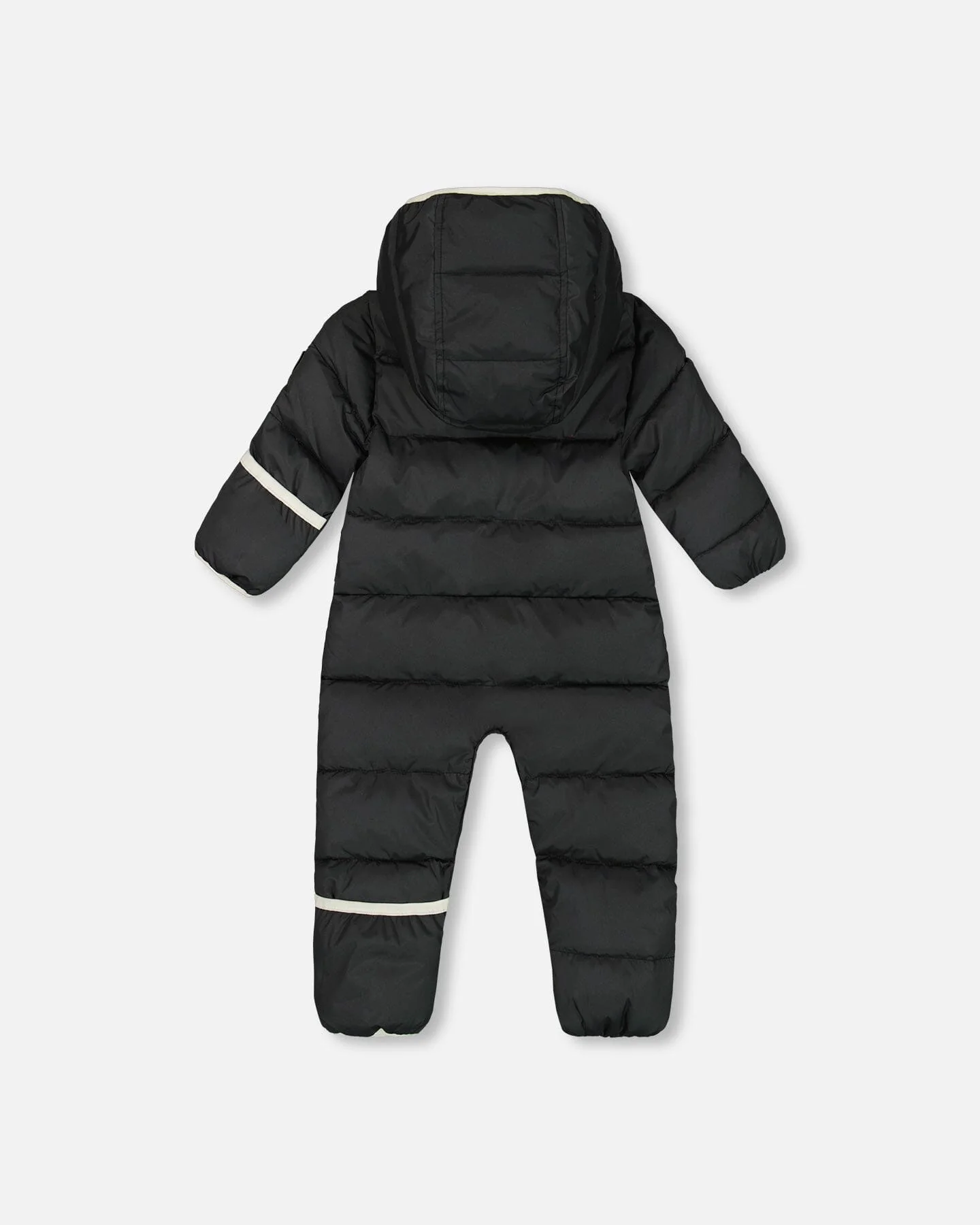 One-Piece Baby Cloud Compressible Snowsuit Designed For Car Seat Black