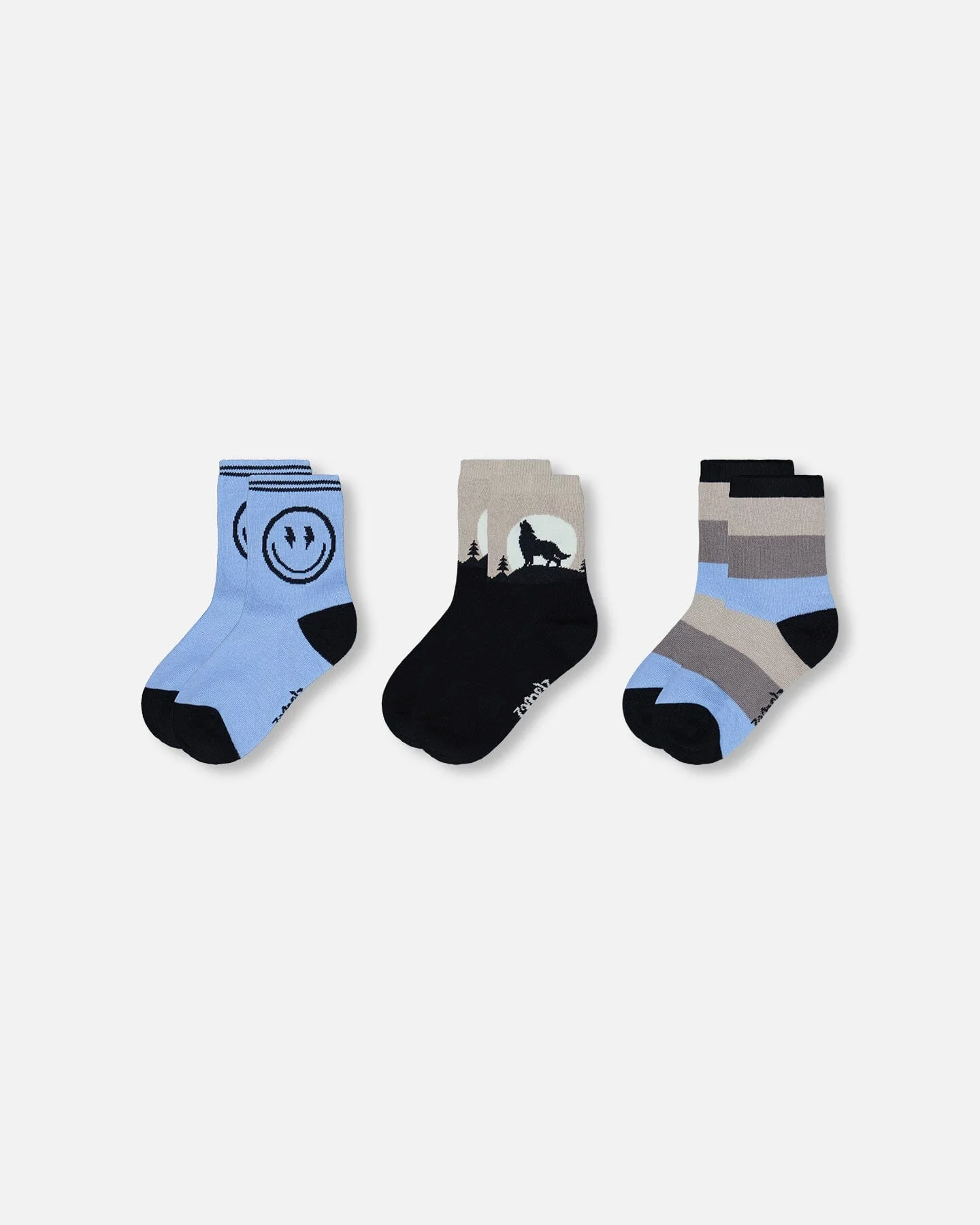 3-Pack Knit Socks Navy Blue