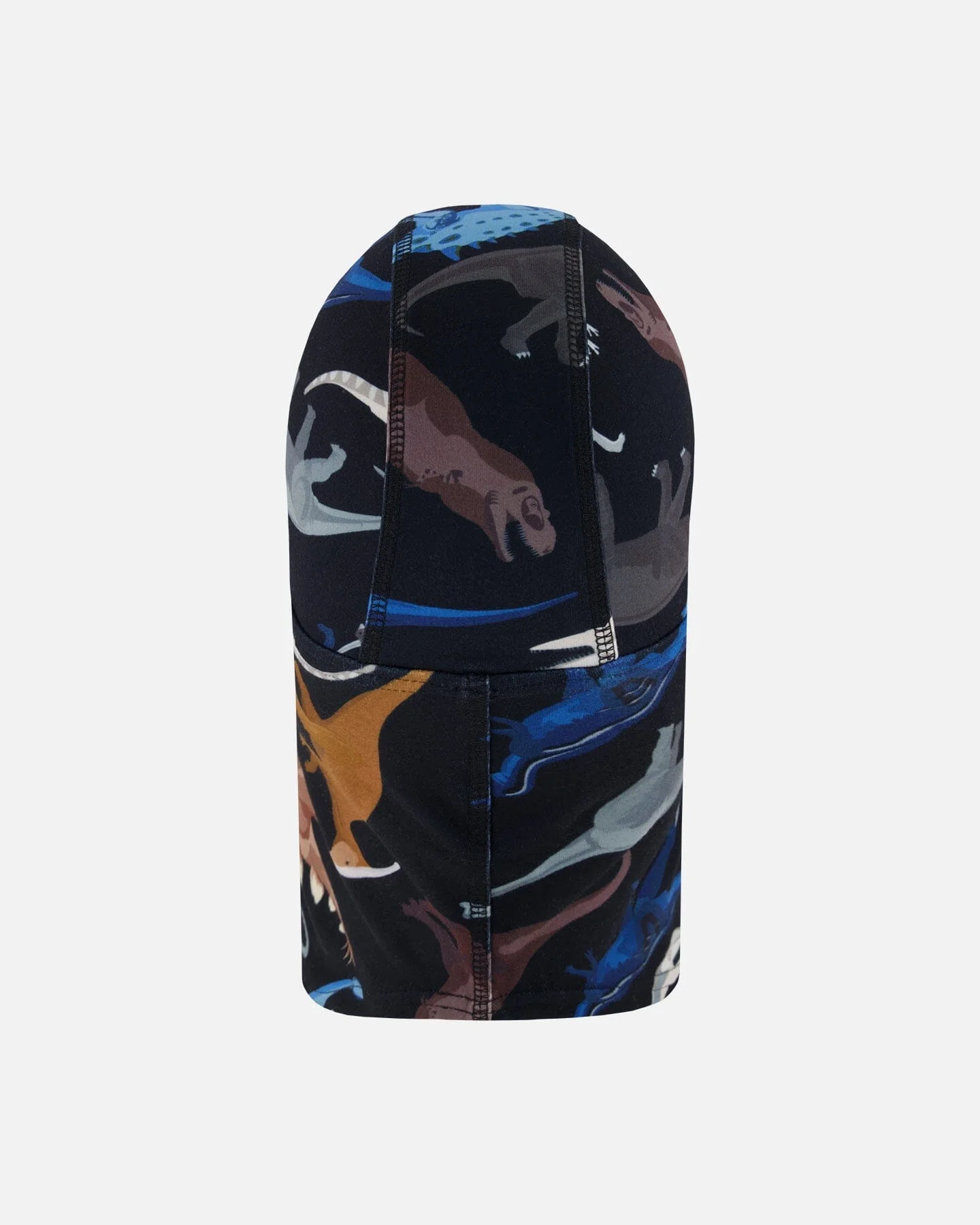 Brushed Jersey Balaclava Black Dinosaur Print