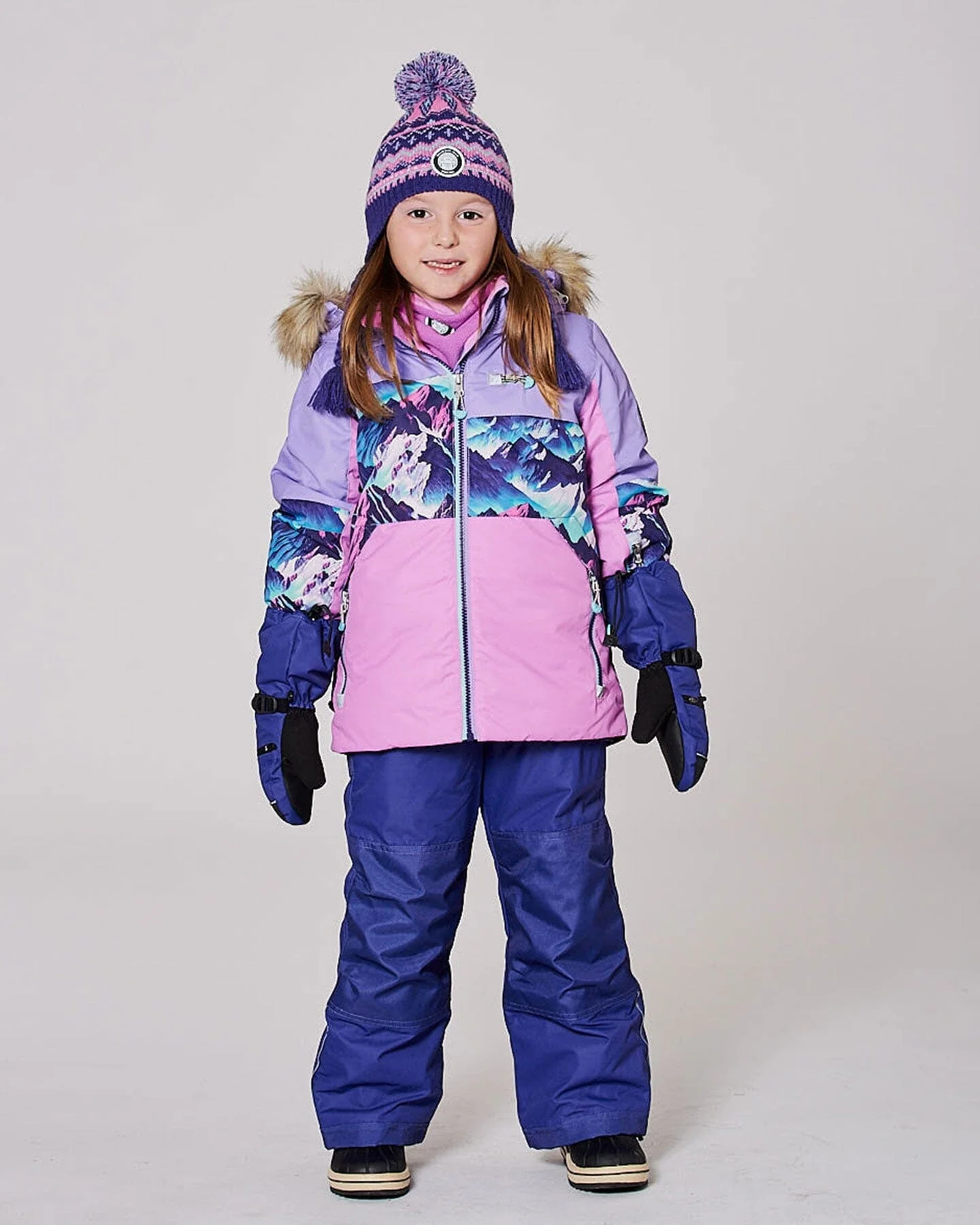 Two-Piece Play Snowsuit Dark Purple