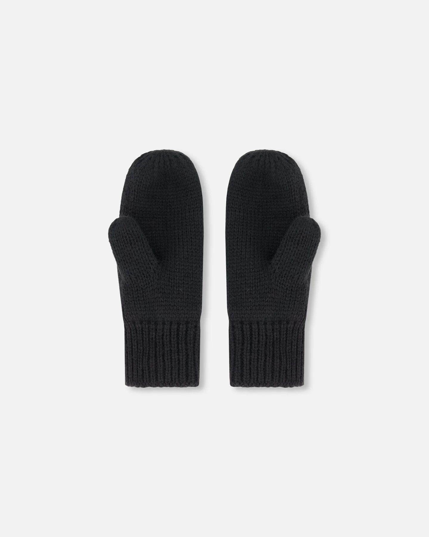 Mid-Season Knit Mittens Black