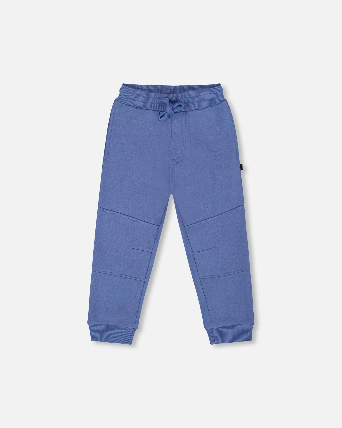 Fleece Sweatpants With Articulated Knees Blue
