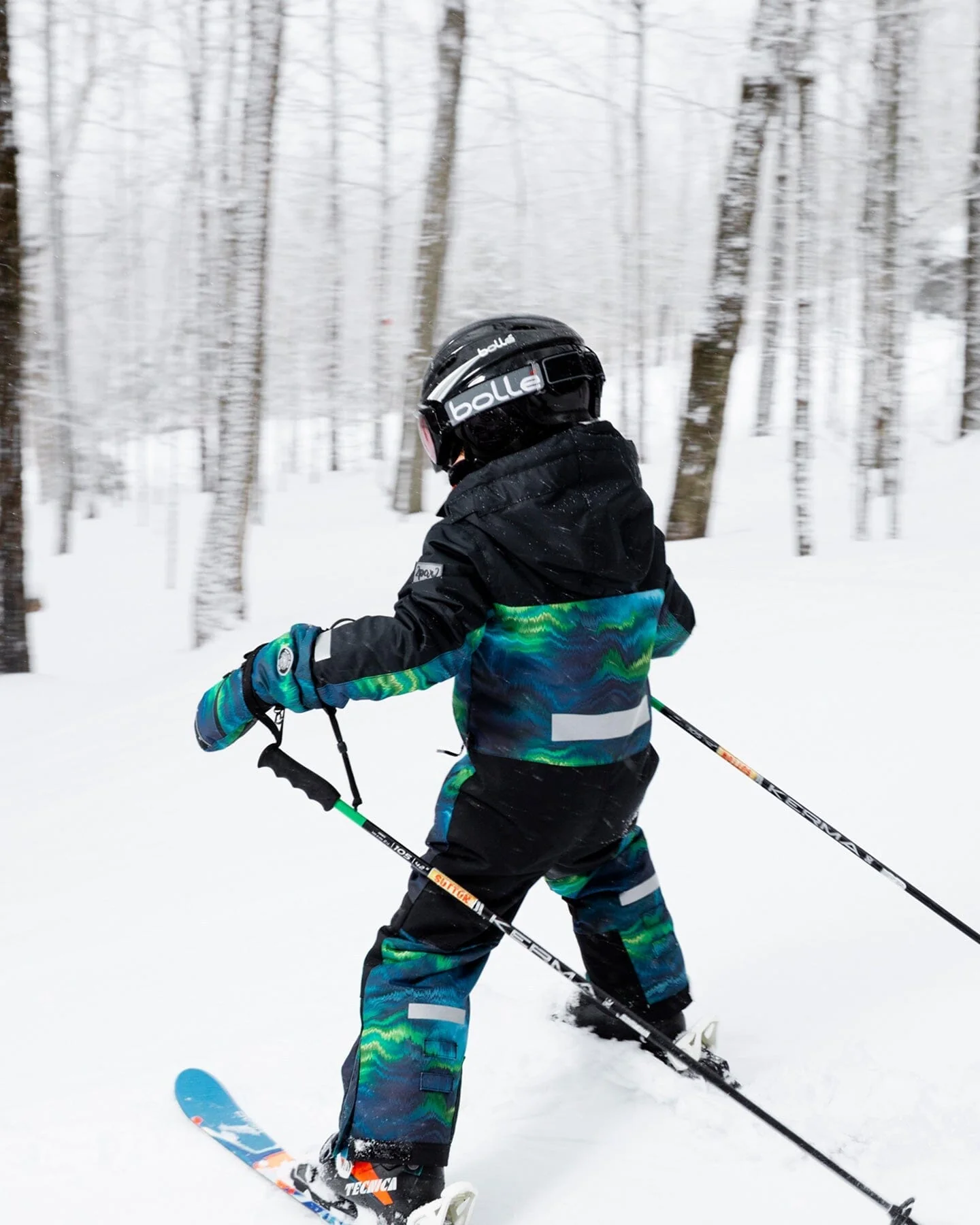 One-Piece Teknik Snowsuit Aurora Borealis