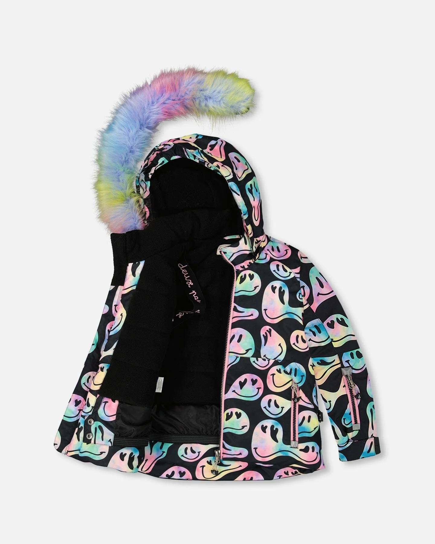 Two-Piece Play Snowsuit With Printed Jacket Pink