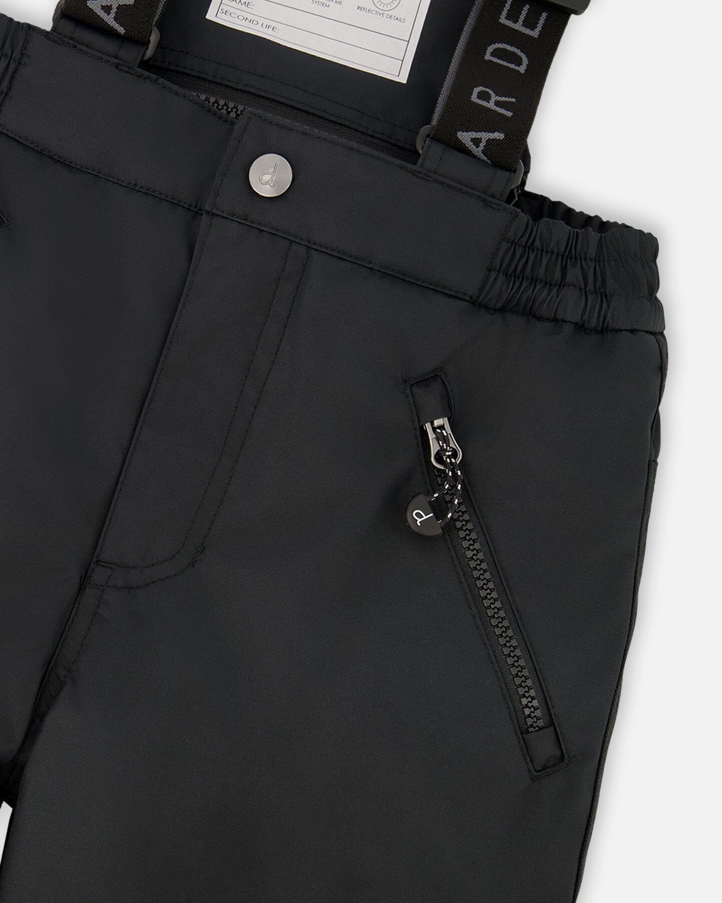 Two-Piece Play Snowsuit With Printed Jacket Black