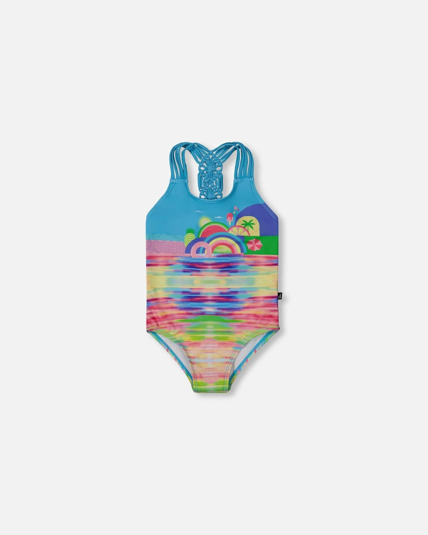 Printed One-Piece Swimsuit Multicolored