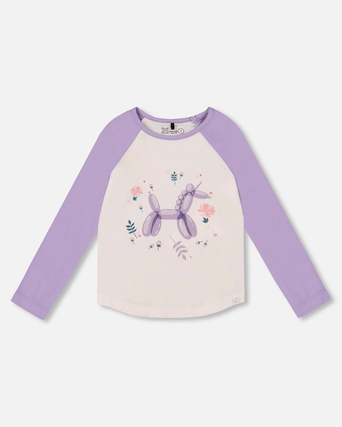 Jersey Raglan Sleeve Tee Lavender