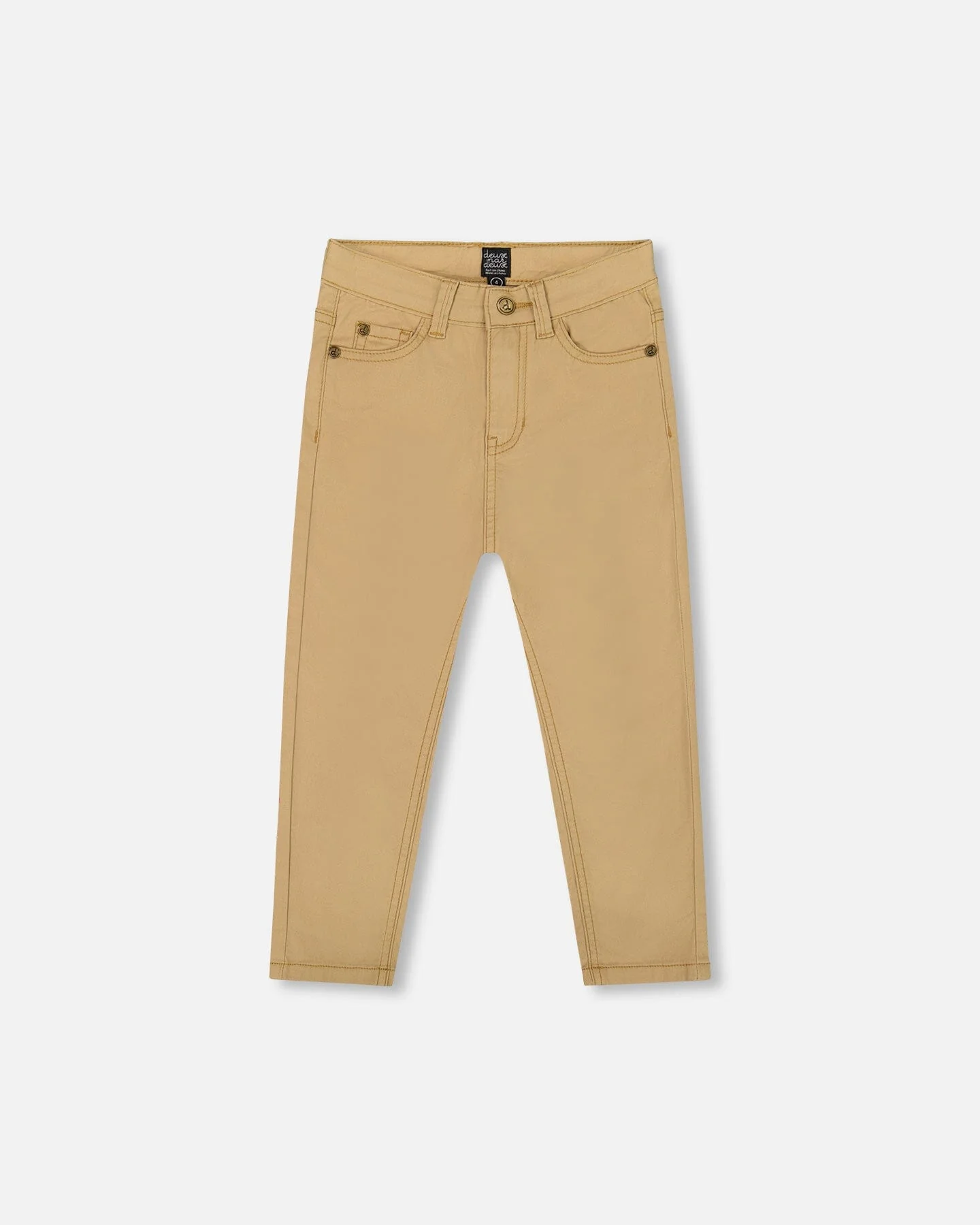 Stretch Twill Pants Light Golden Beige
