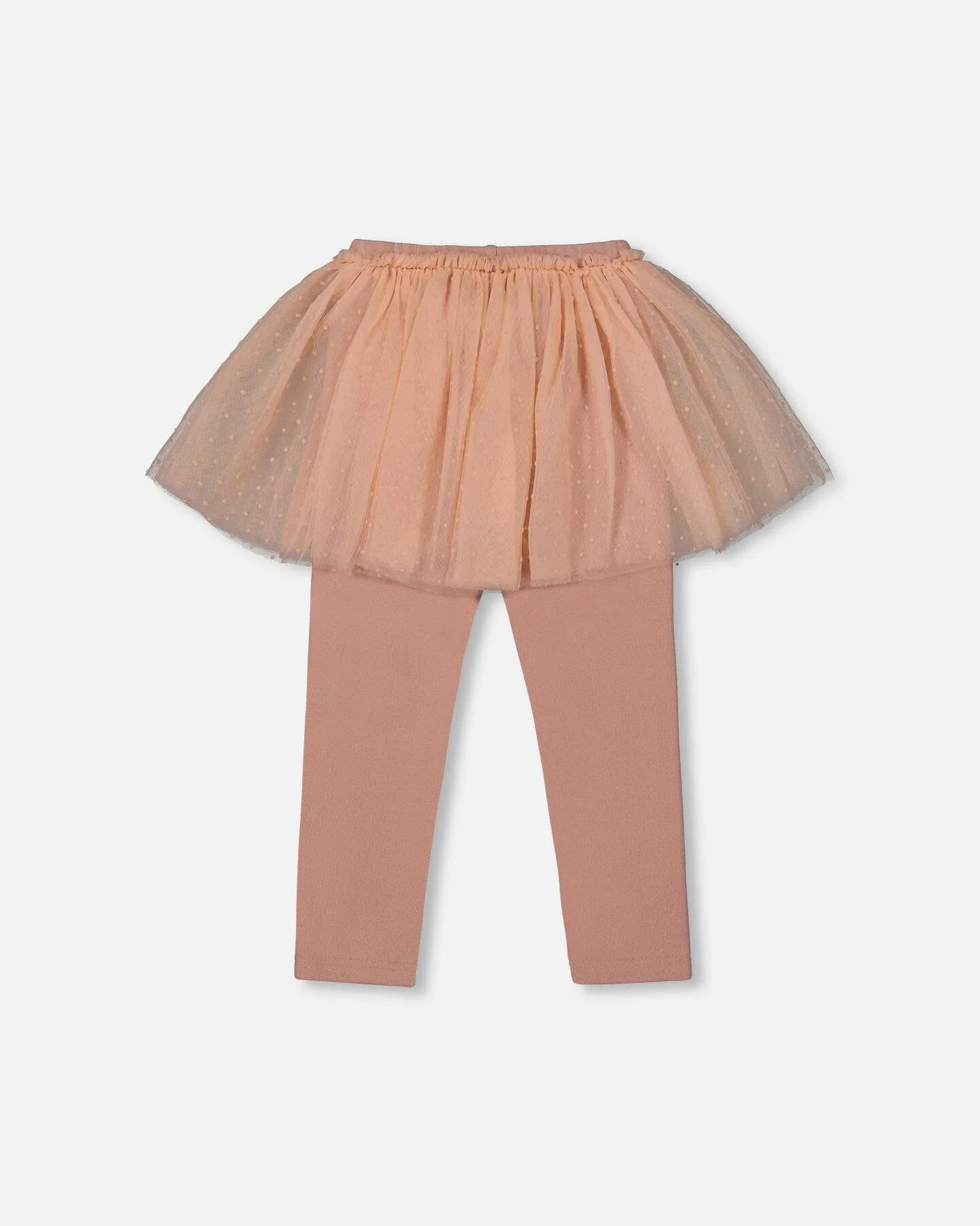 Leggings With Tulle Skirt Dusty Pink
