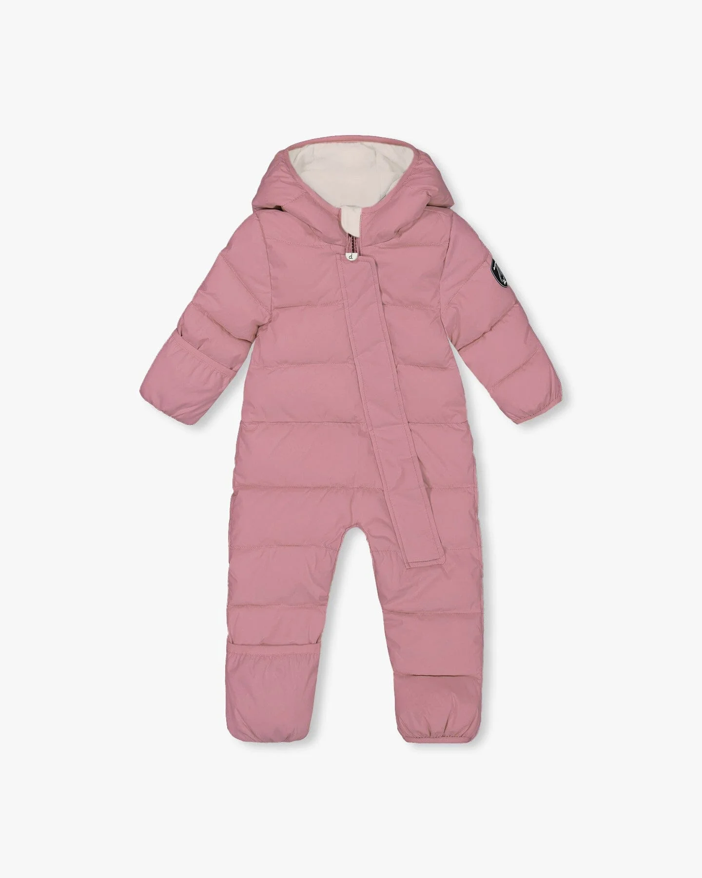 One-Piece Baby Cloud Compressible Snowsuit Designed For Car Seat Dusty Pink