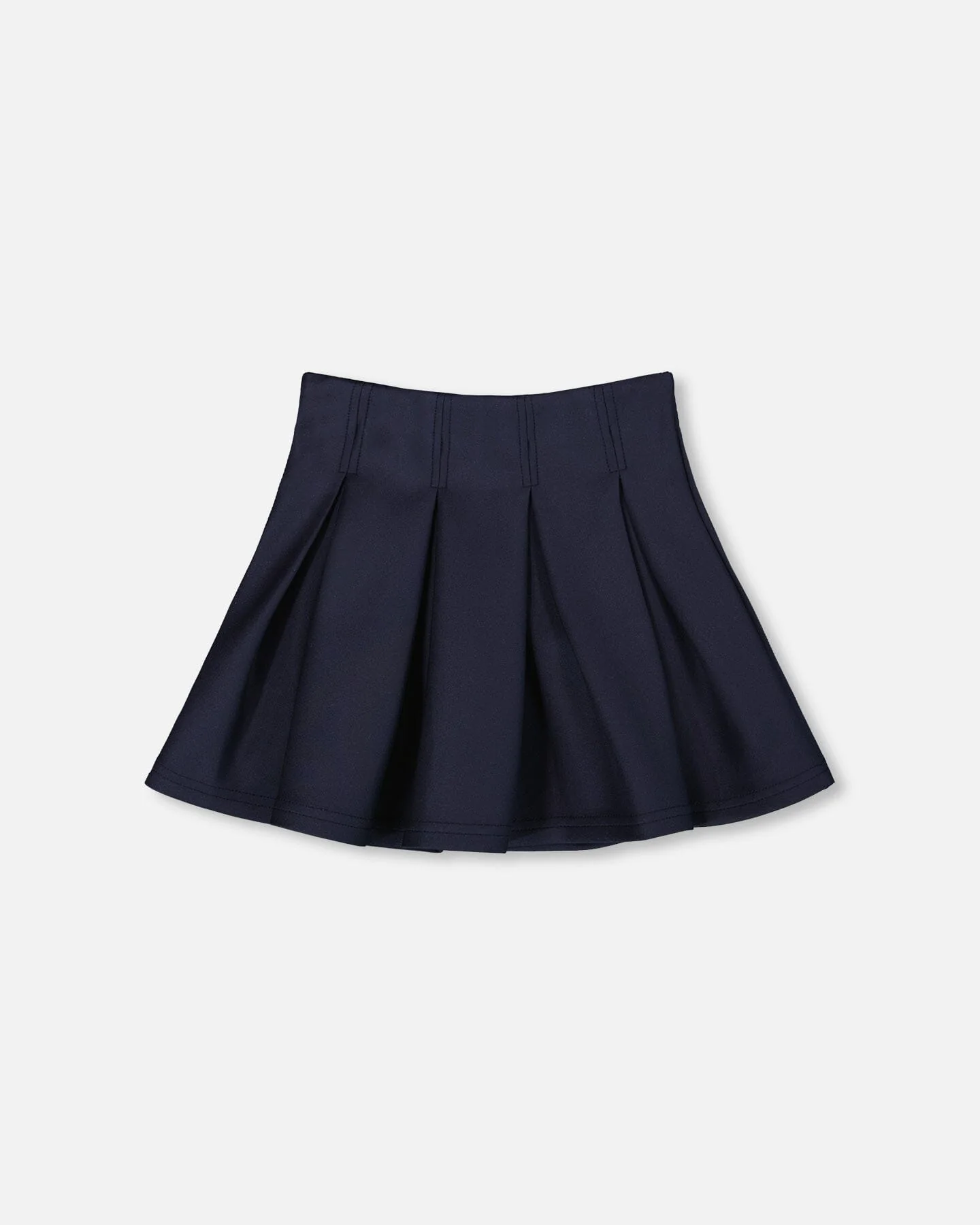Pleated Milano Skirt Navy Blue